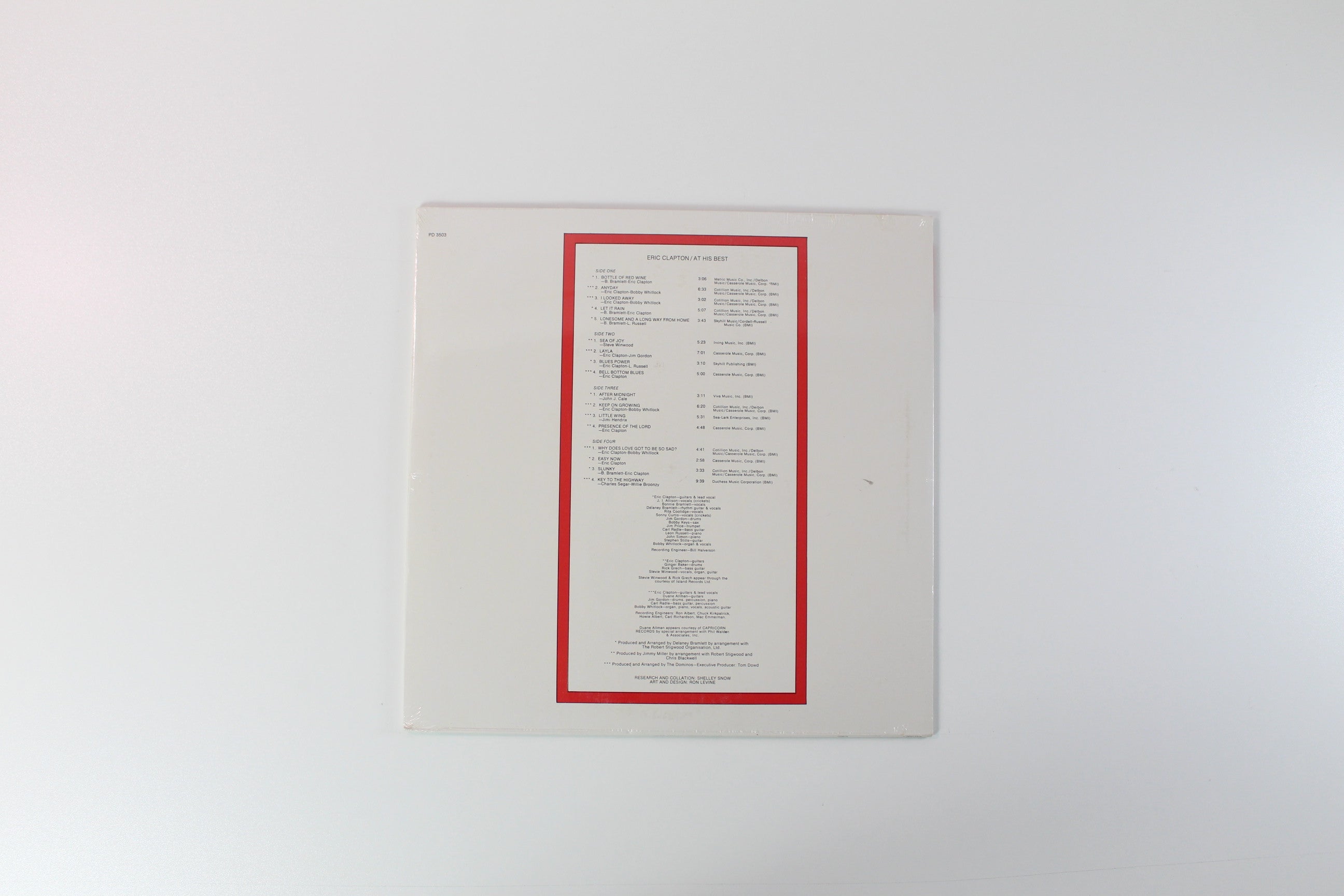 Eric Clapton - At His Best on Polydor Sealed