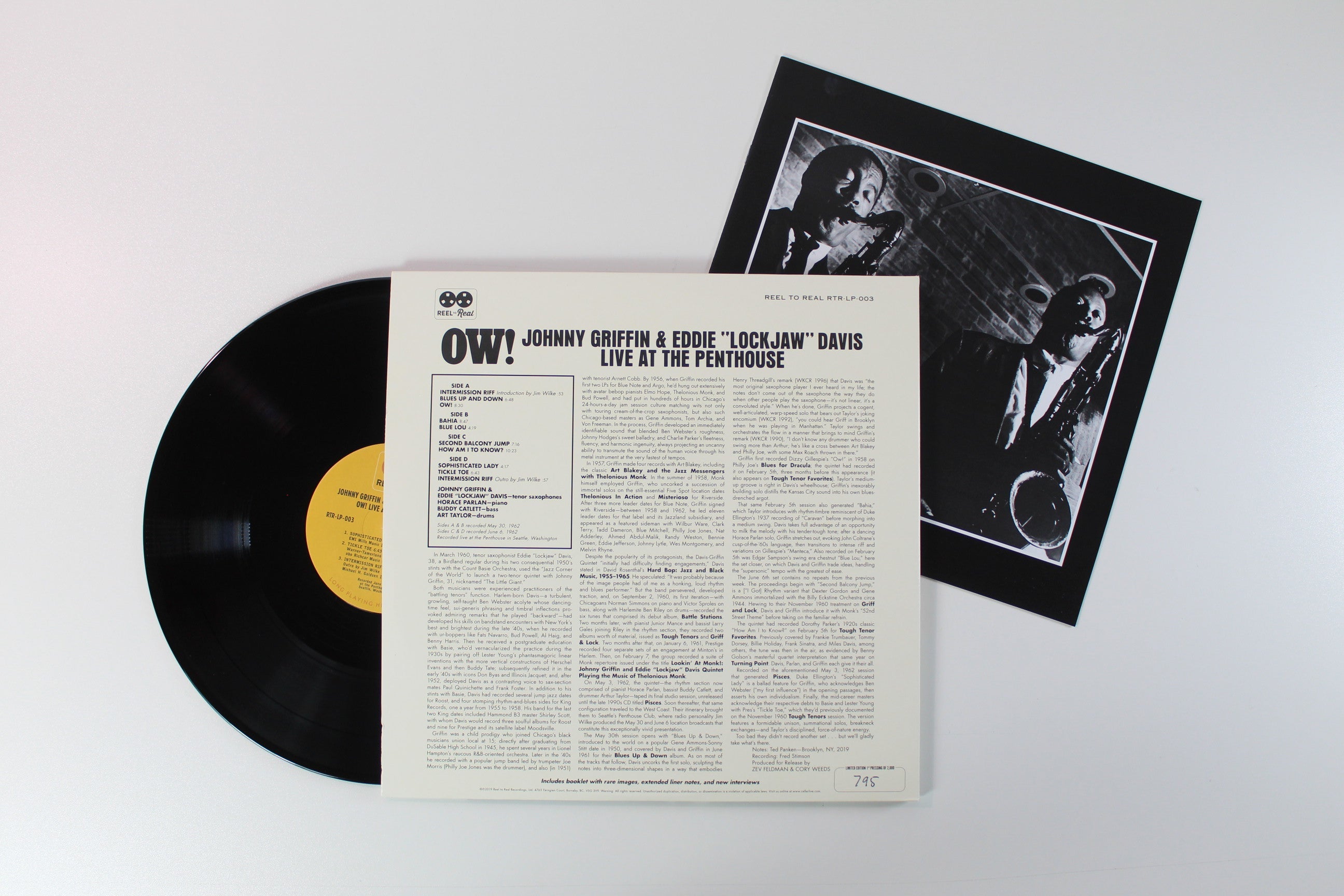 Johnny Griffin, Eddie "Lockjaw" Davis - Ow! Live At The Penthouse on Reel to Real RSD BF 2019 Ltd Numbered 180 Gram