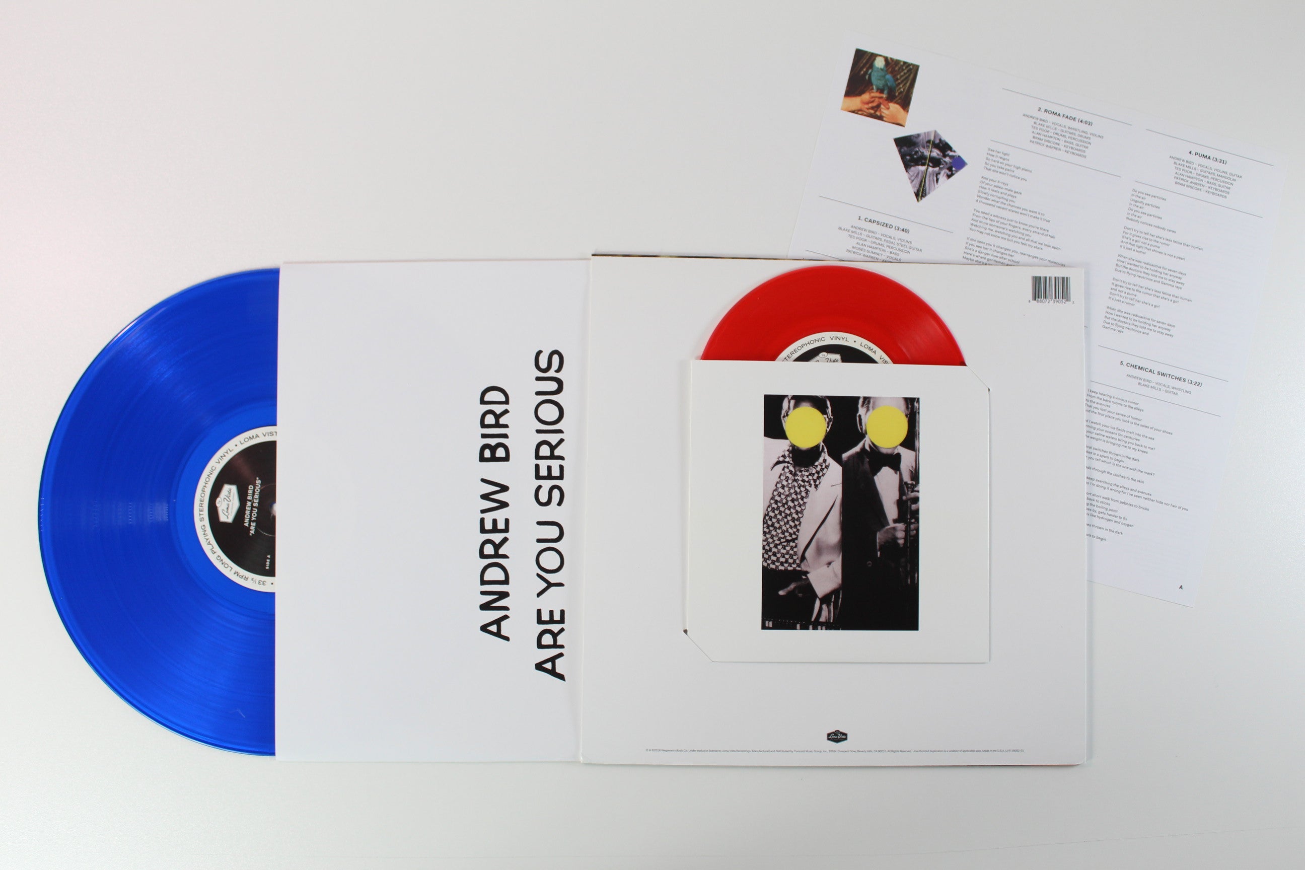 Andrew Bird - Are You Serious on Loma Vista Deluxe Edition Blue Vinyl LP With Red Vinyl 7"