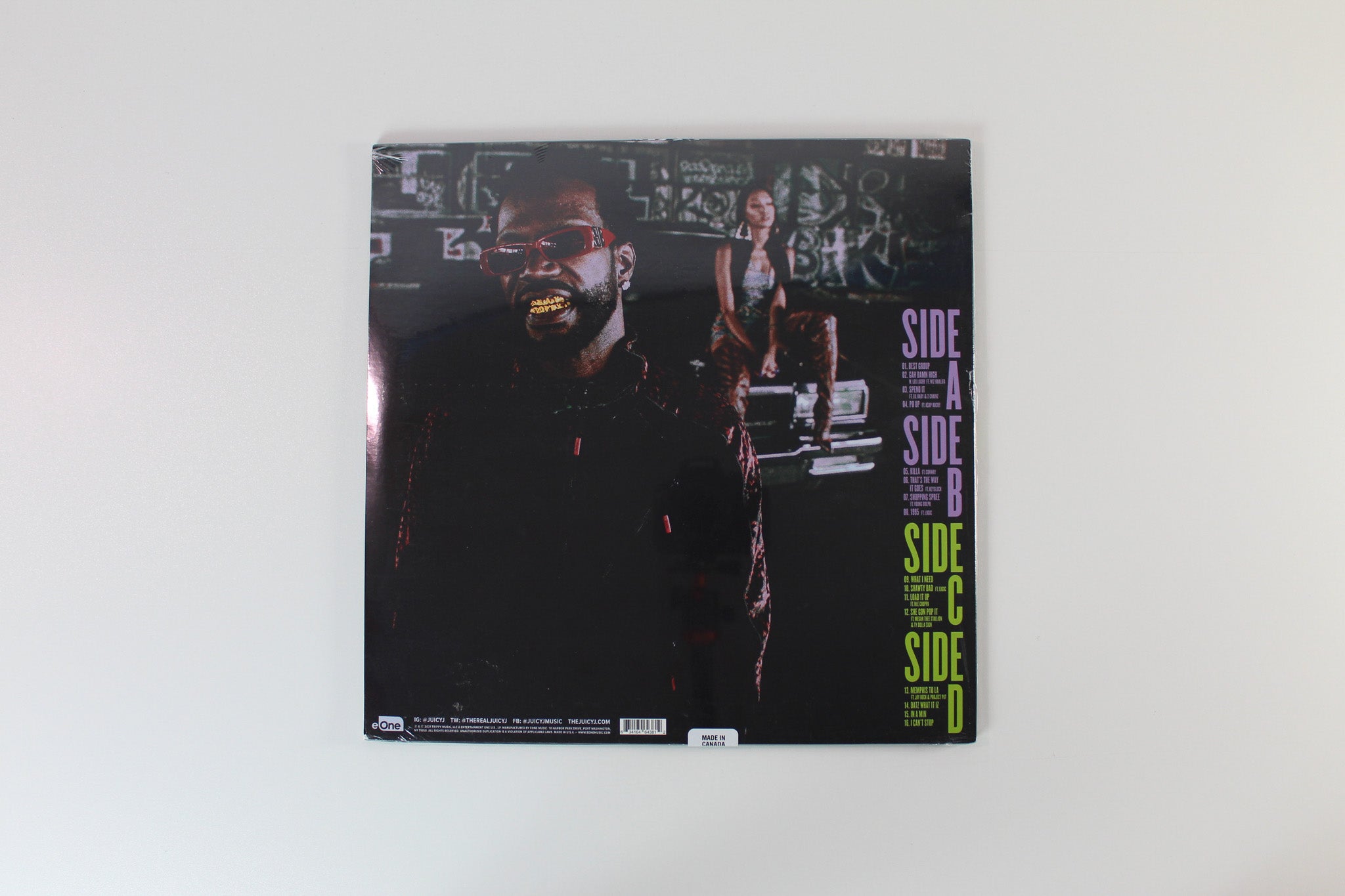 Juicy J - The Hustle Continues on Entertainment One RSD 2021Ltd Orchid / Green Vinyl Sealed