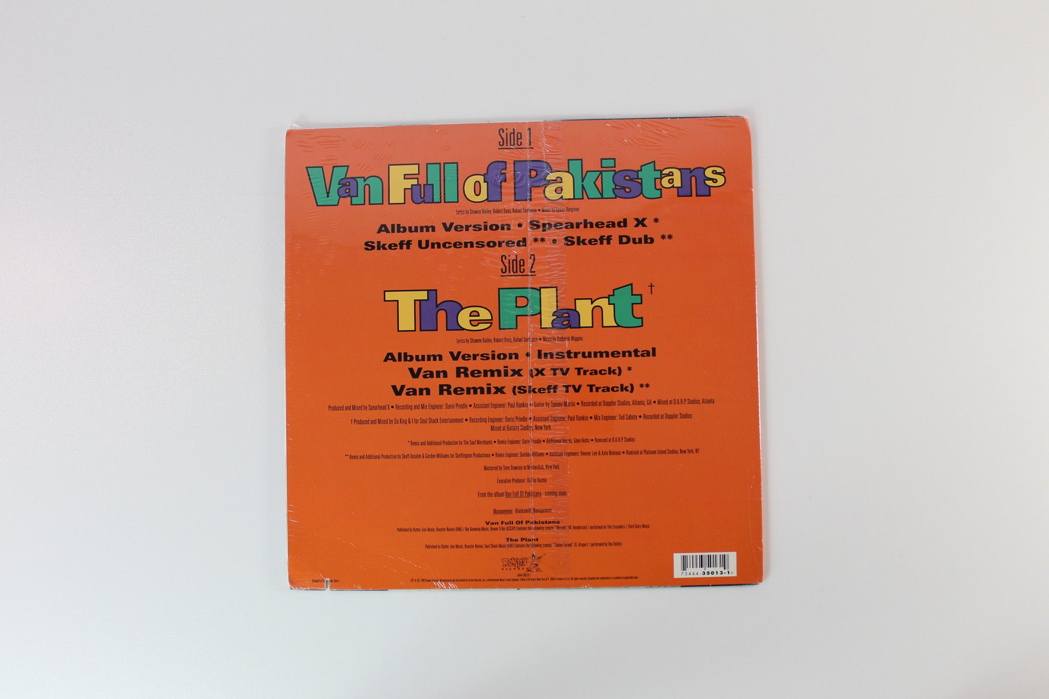 Yall So Stupid - Van Full Of Pakistans on Rowdy 12" Single Sealed