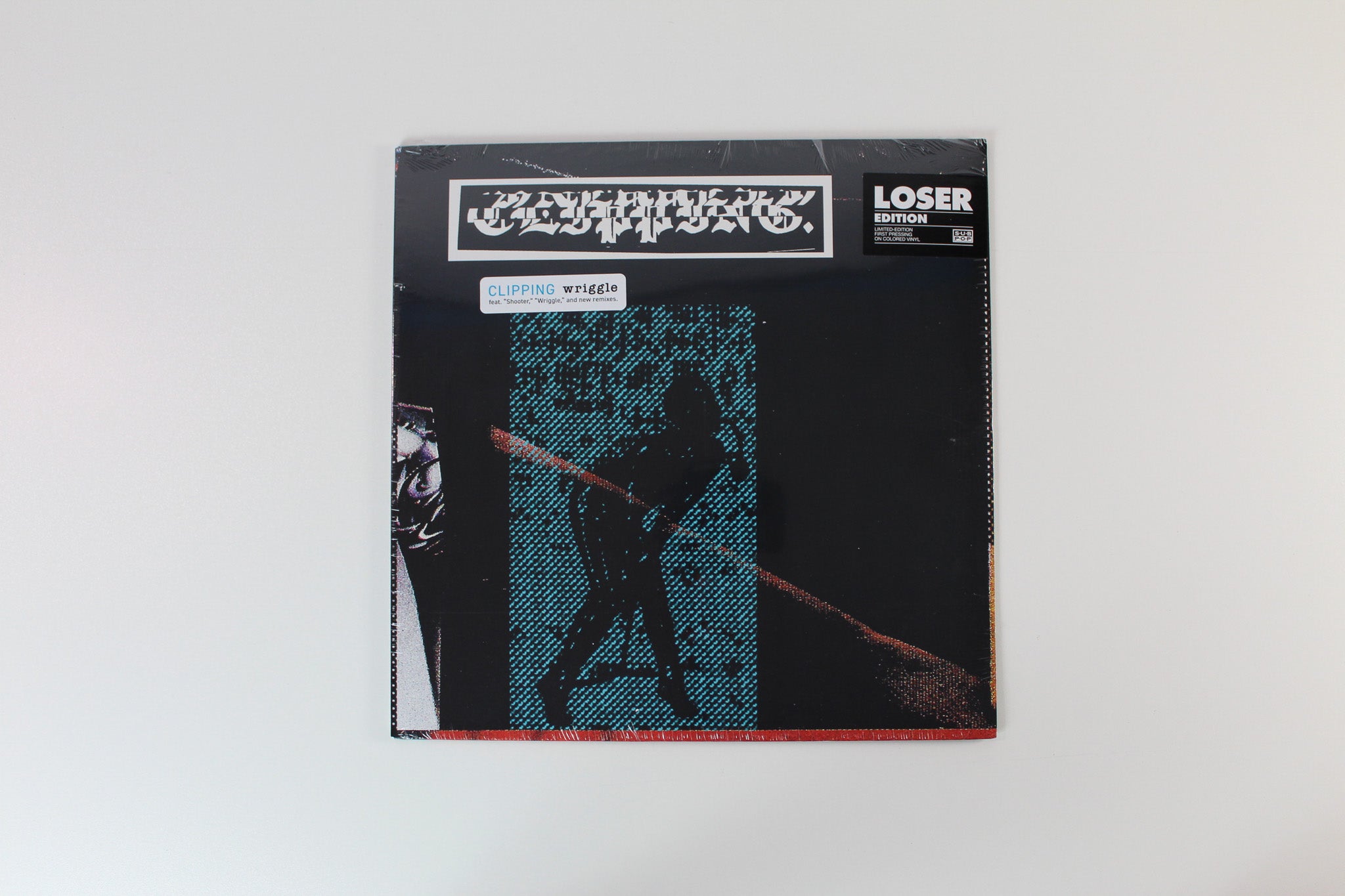Clipping. - Wriggle (Expanded) on Sub Pop Loser Edition Ltd Transparent Turquoise/Black Marbled Vinyl Sealed