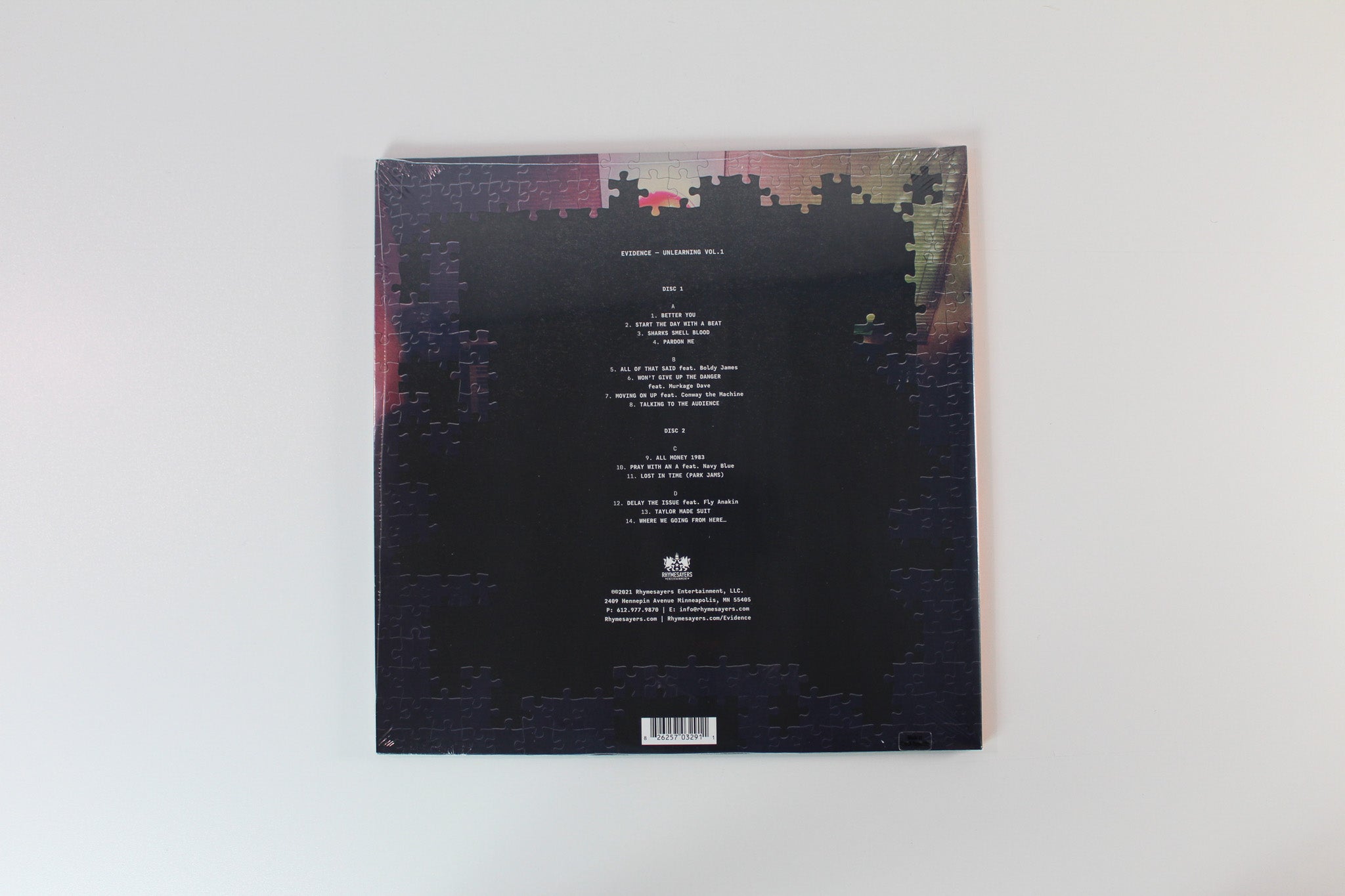 Evidence - Unlearning Vol. 1 on Rhymesayers Sealed