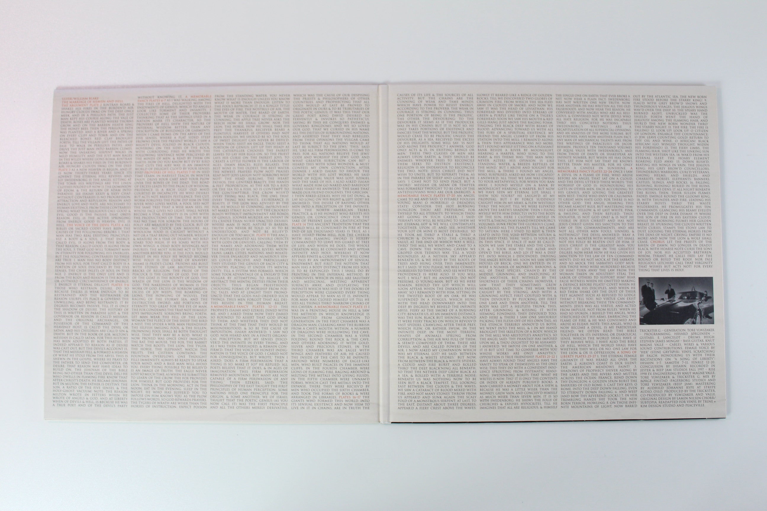 Ulver - Themes From William Blake's The Marriage Of Heaven And Hell Ltd. Red & White Vinyl Reissue on Peaceville