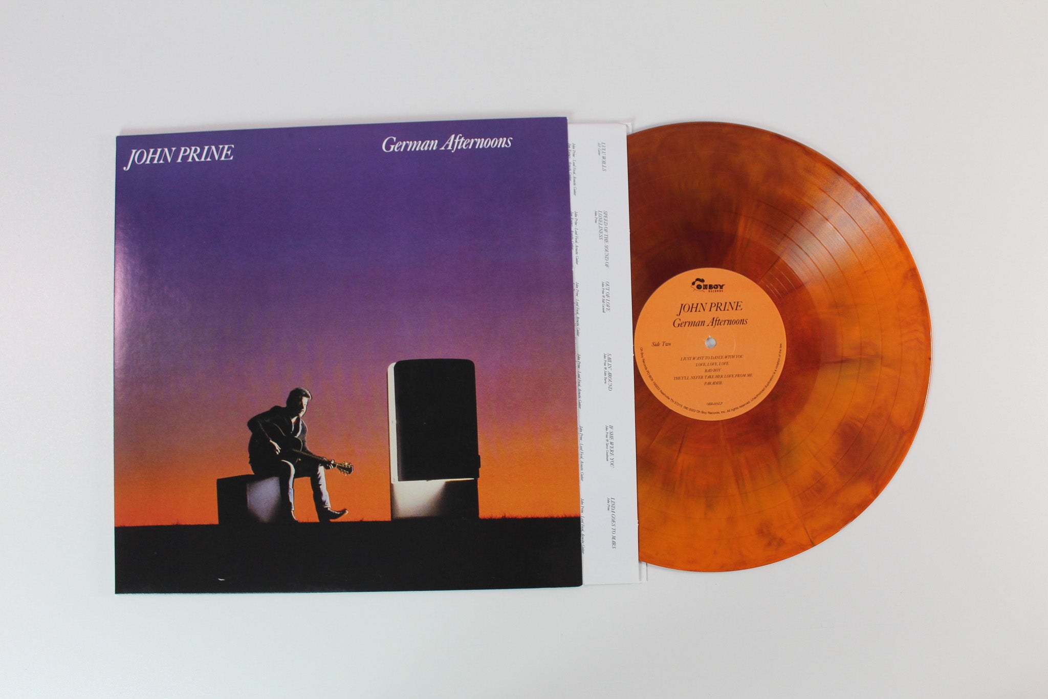 John Prine - German Afternoons on Oh Boy Purple/Orange Marble Vinyl Reissue