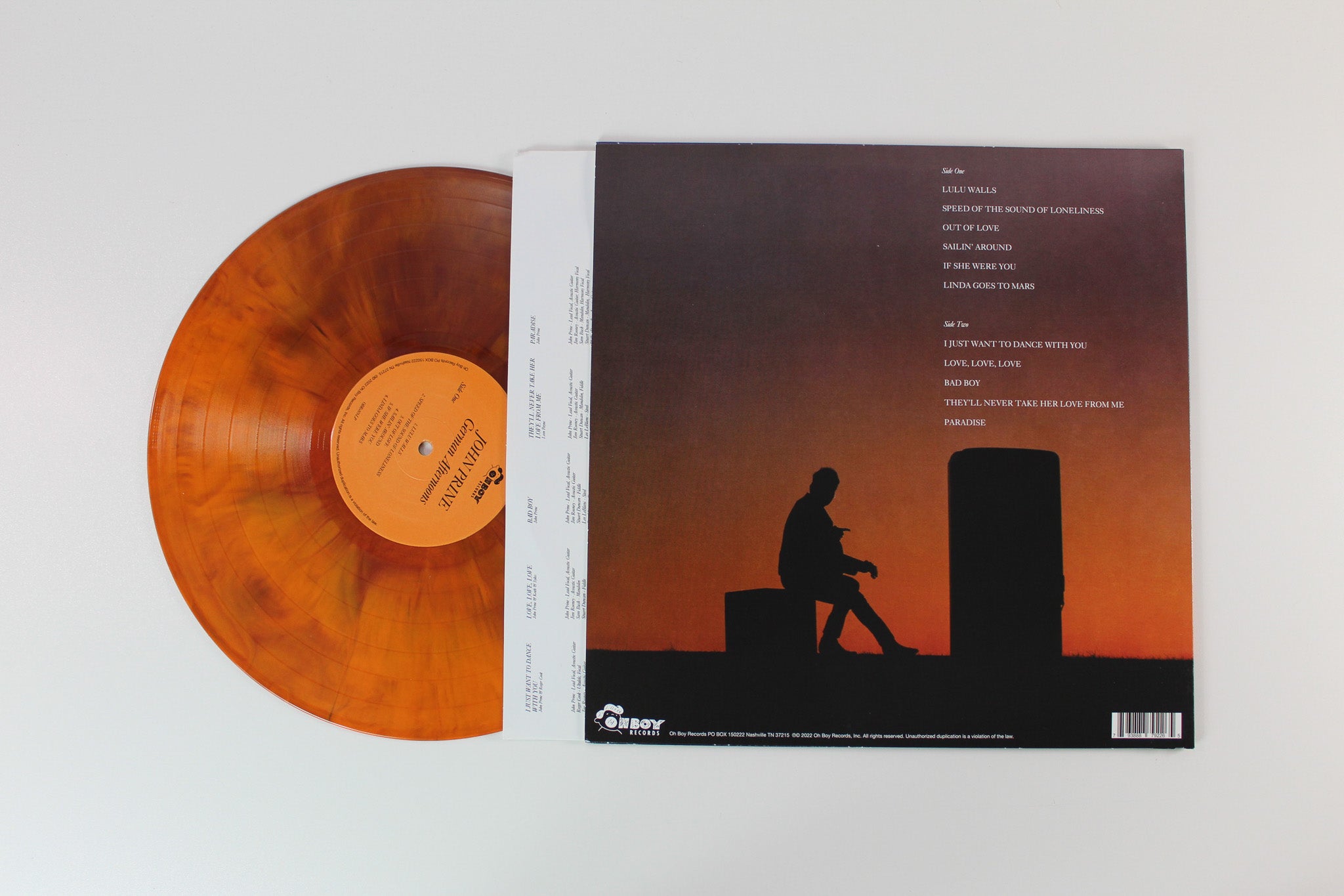 John Prine - German Afternoons on Oh Boy Purple/Orange Marble Vinyl Reissue