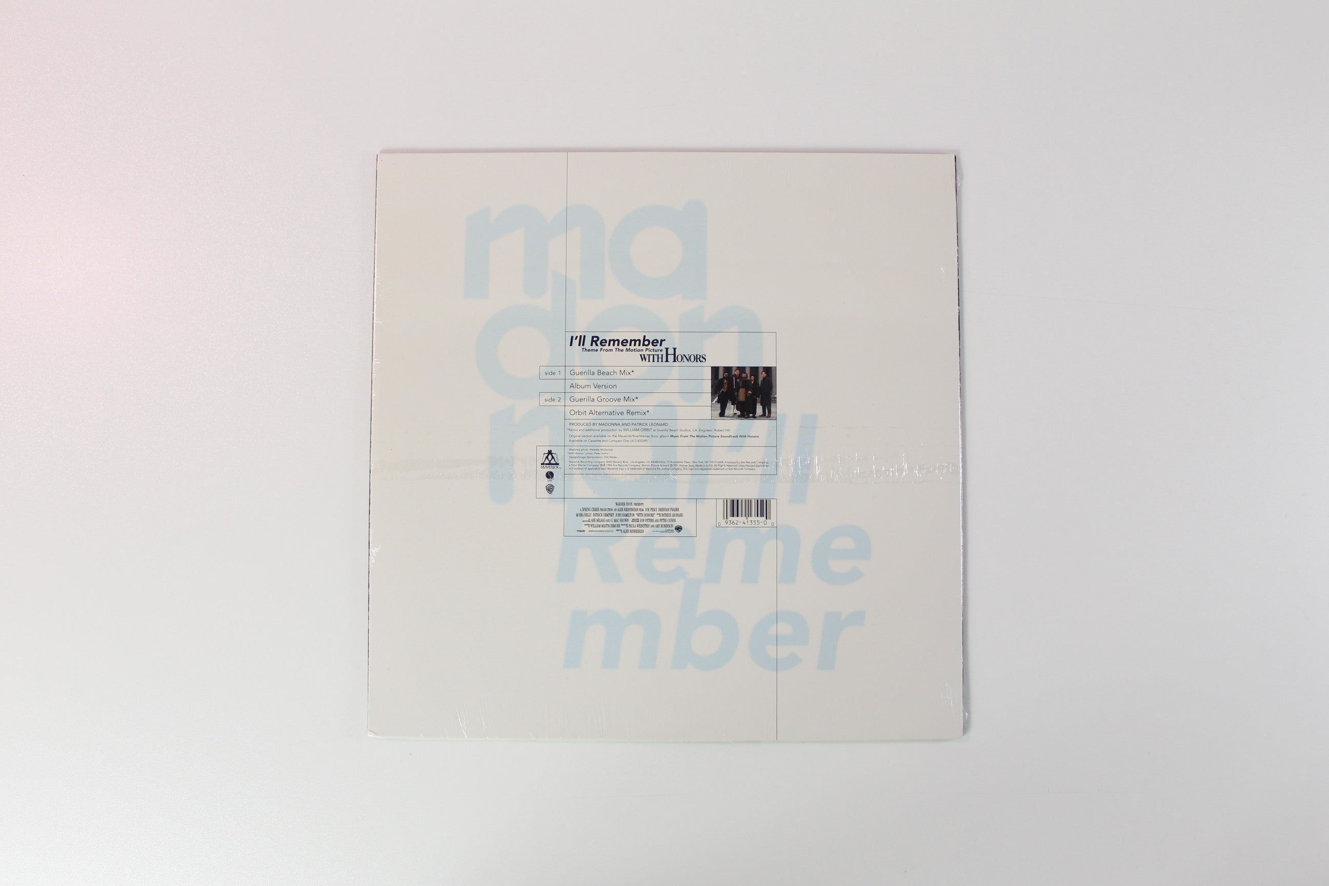 Madonna - I'll Remember (Theme From The Motion Picture With Honors) on Maverick SEALED