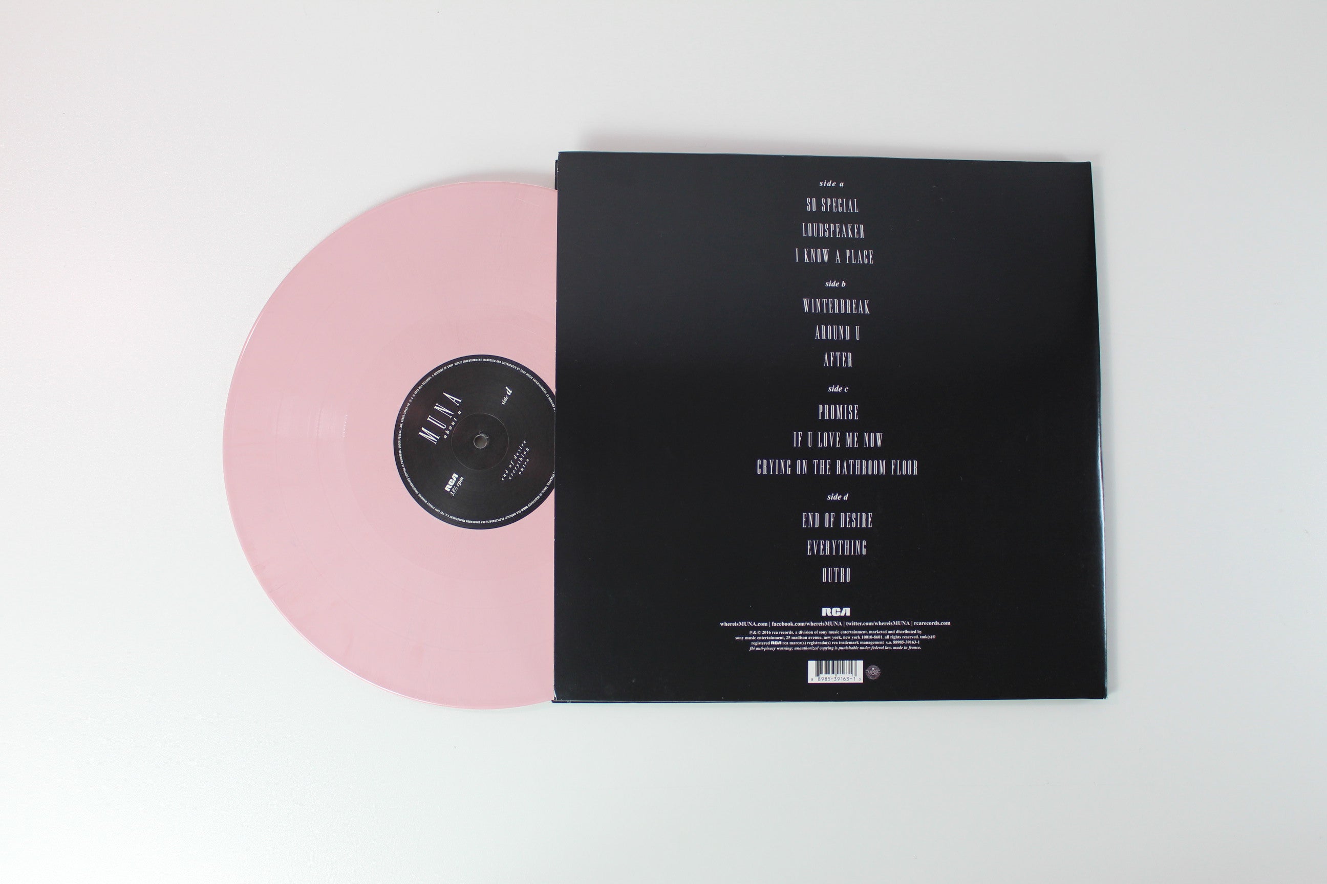 Muna - About U on RCA Pink Vinyl Reissue