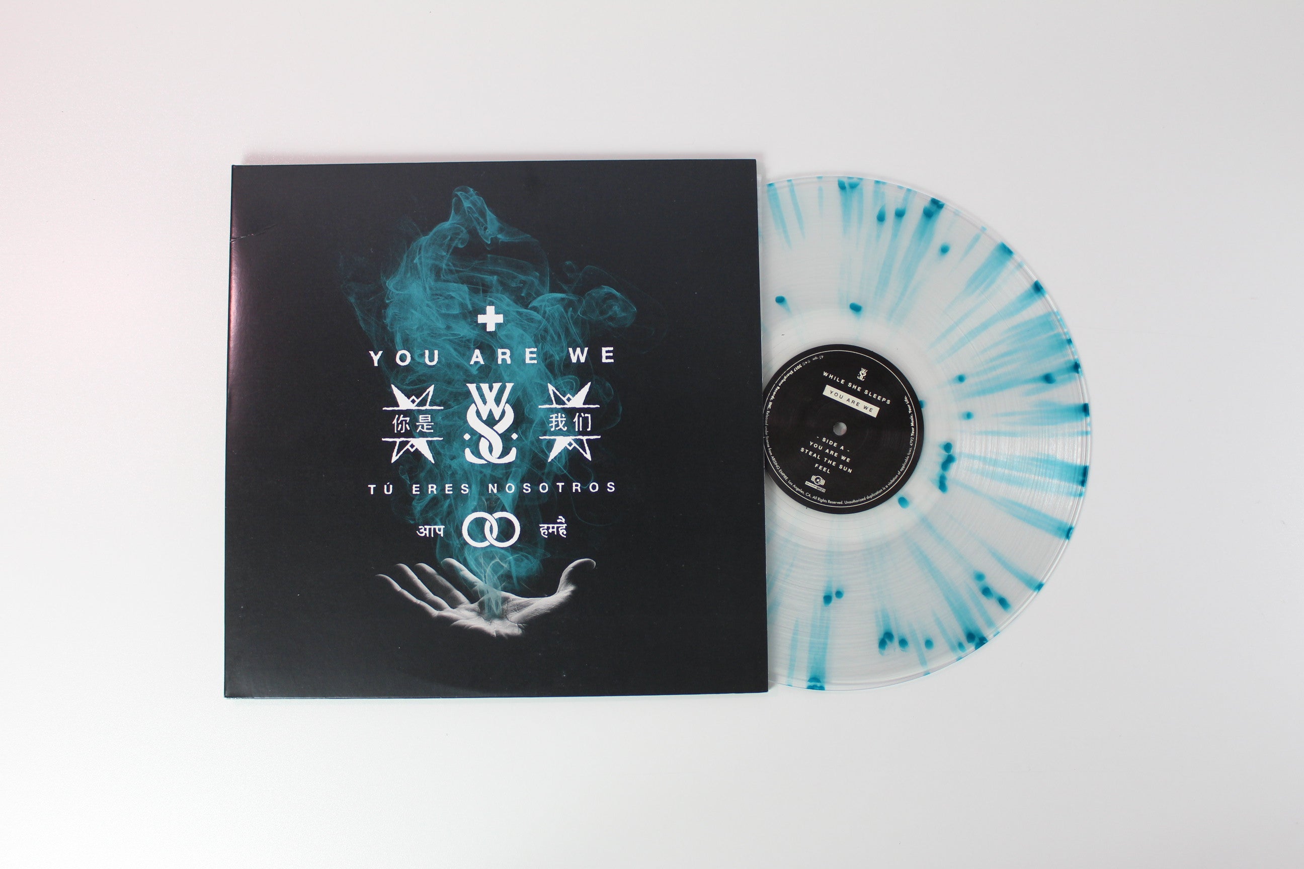 While She Sleeps - You Are We on SharpTone Ltd 2 X 12" 45 RPM Clear With Blue Splatter Vinyl Reissue