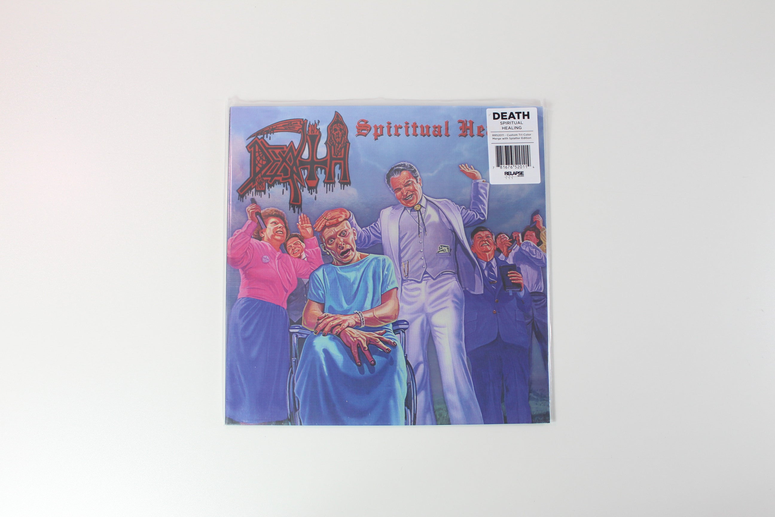 Death - Spiritual Healing on Relapse Ltd Tri Color Merge Reissue