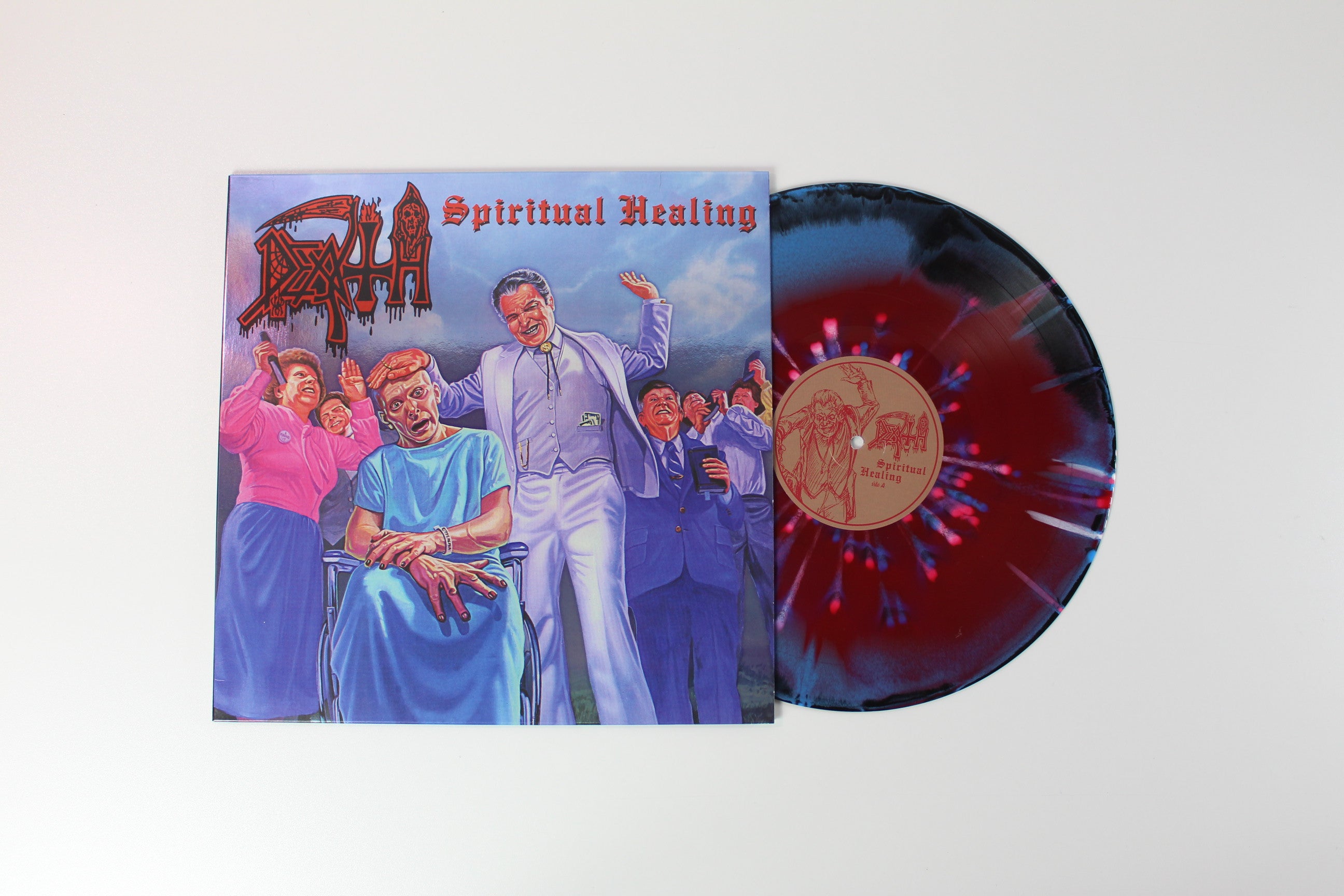 Death - Spiritual Healing on Relapse Ltd Tri Color Merge Reissue