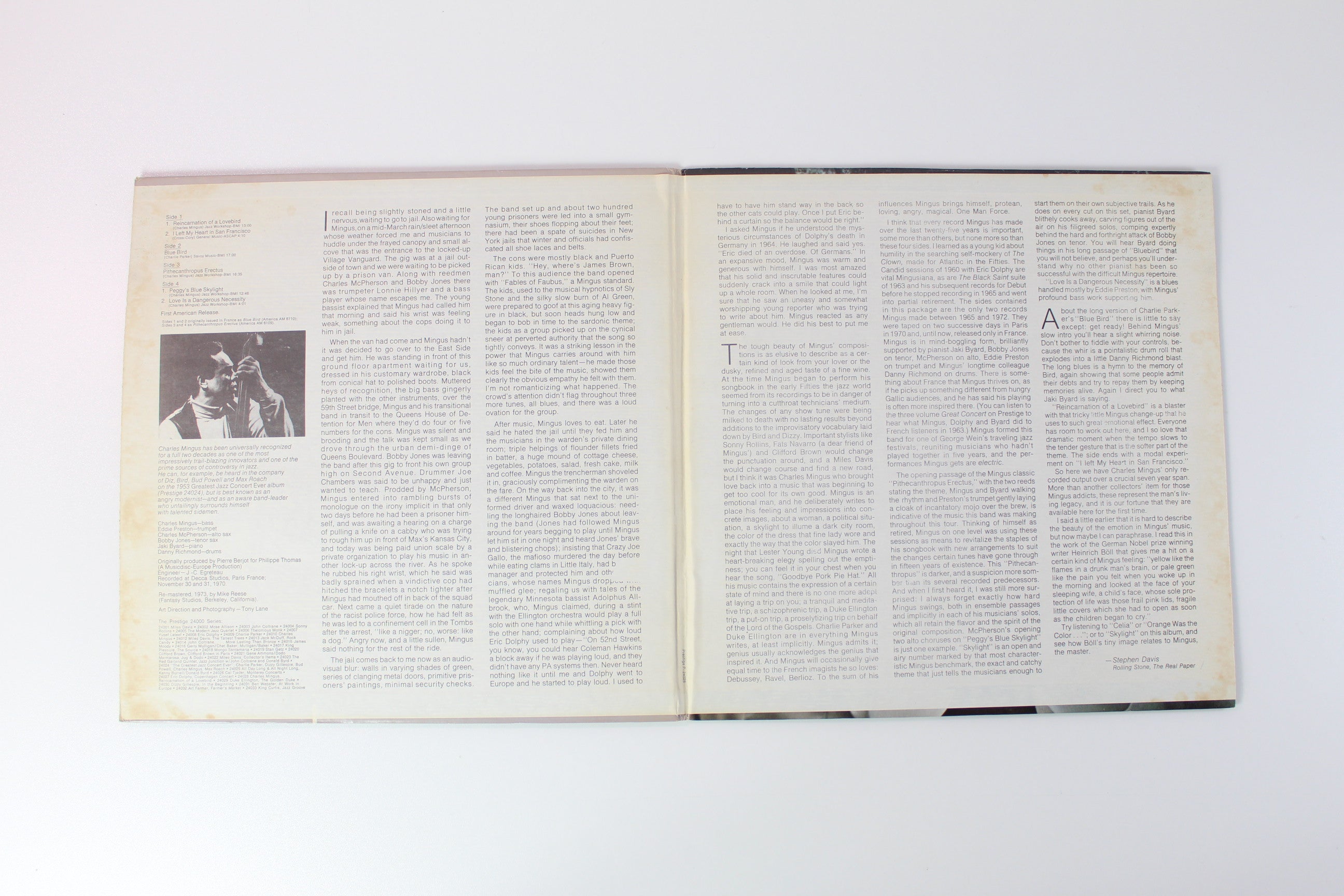 Charles Mingus - Reincarnation Of A Lovebird on Prestige Reissue