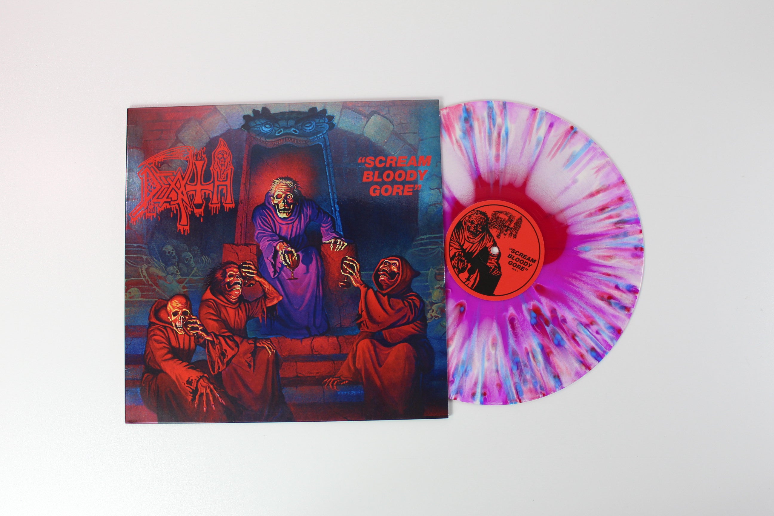 Death - Scream Bloody Gore on Relapse Ltd Tri-Color Merge With Splatter Reissue