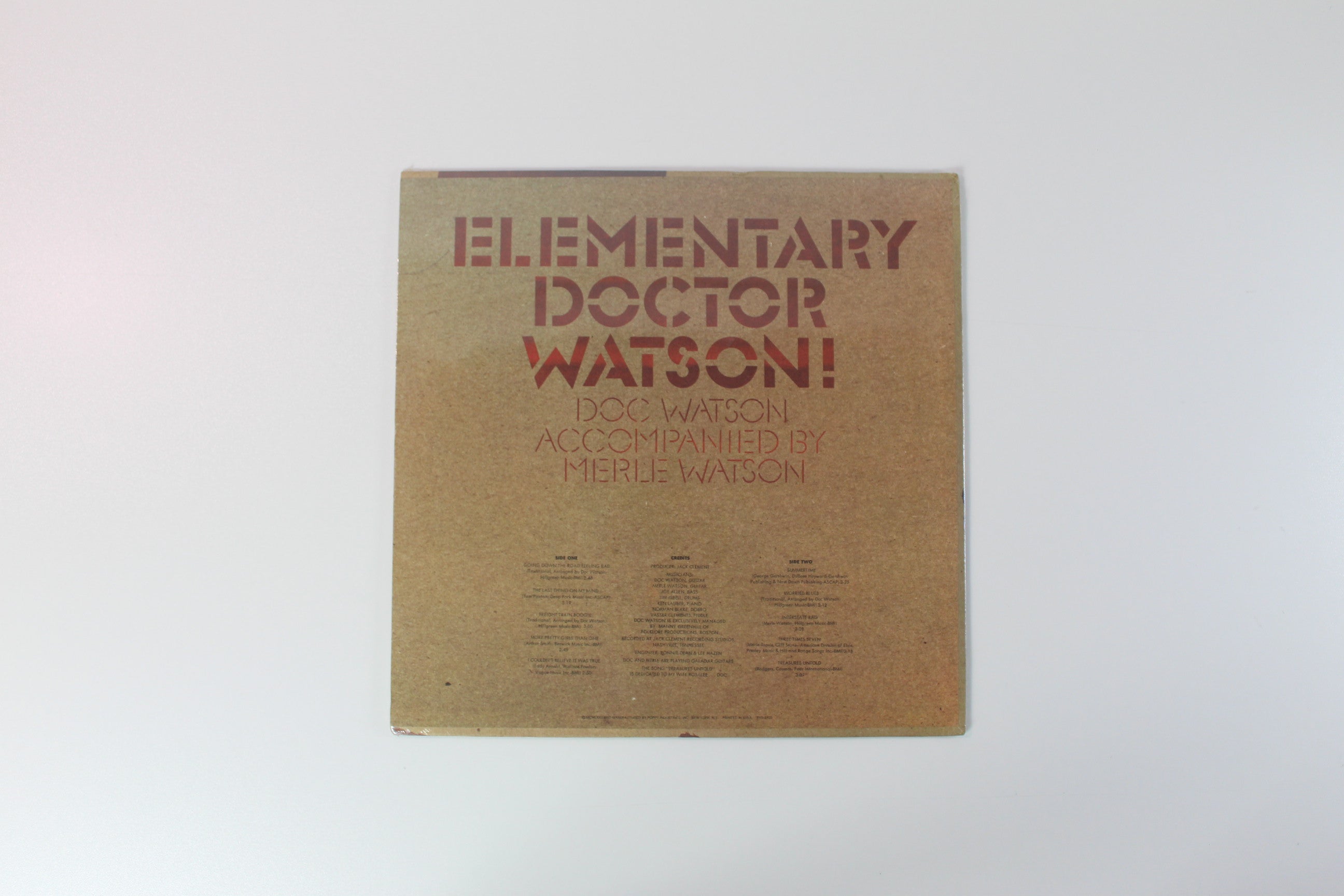 Doc Watson - Elementary Doctor Watson on Poppy Sealed