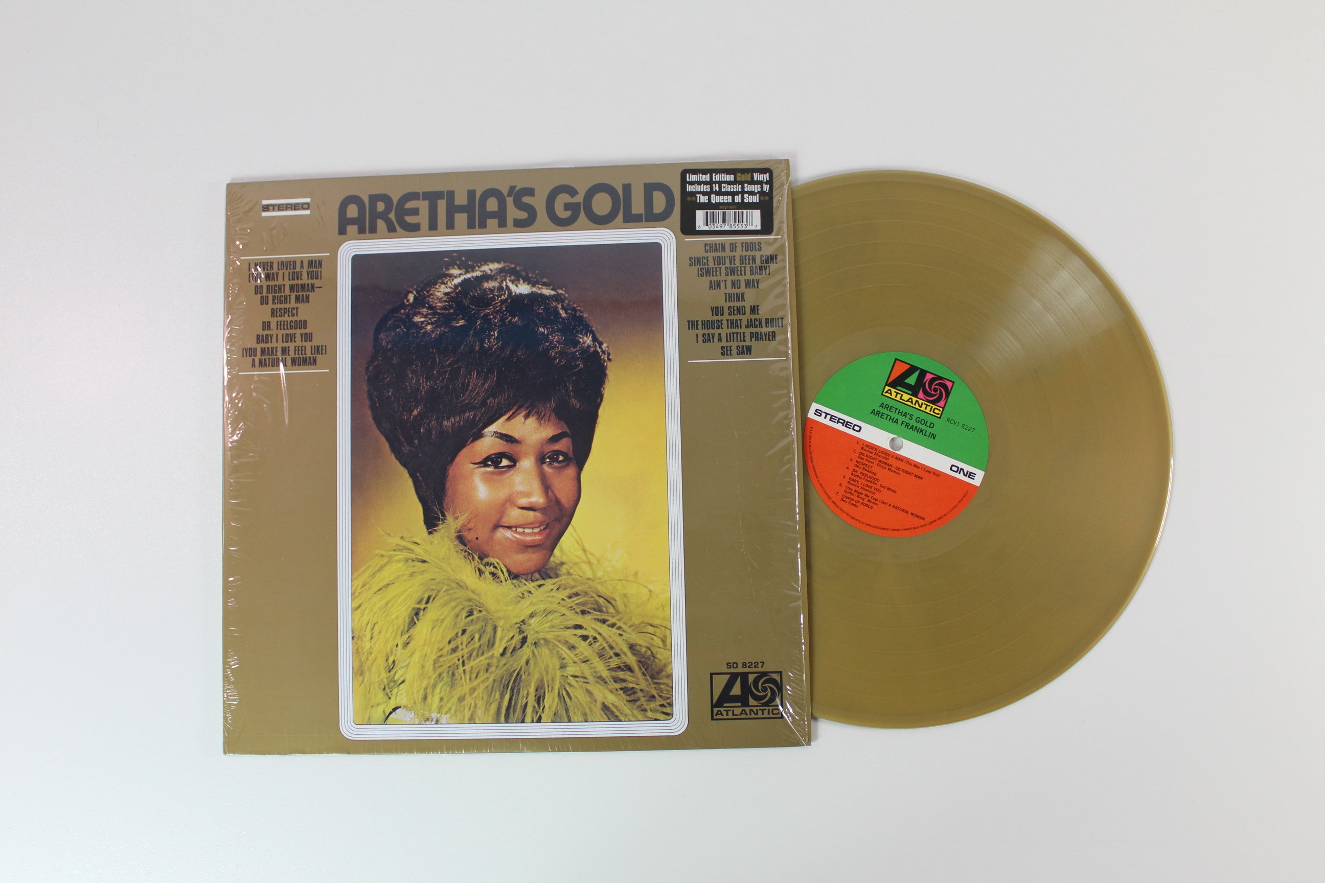 Aretha Franklin - Aretha's Gold on Atlantic - Rhino - Gold Vinyl
