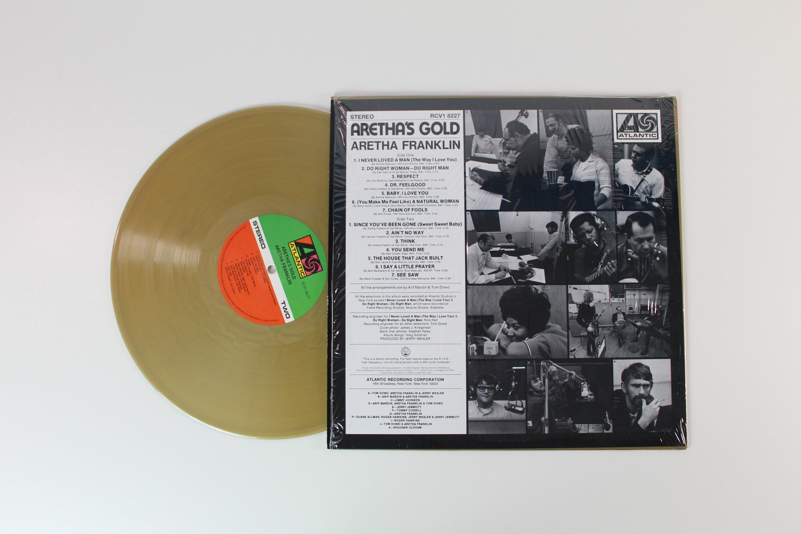Aretha Franklin - Aretha's Gold on Atlantic - Rhino - Gold Vinyl