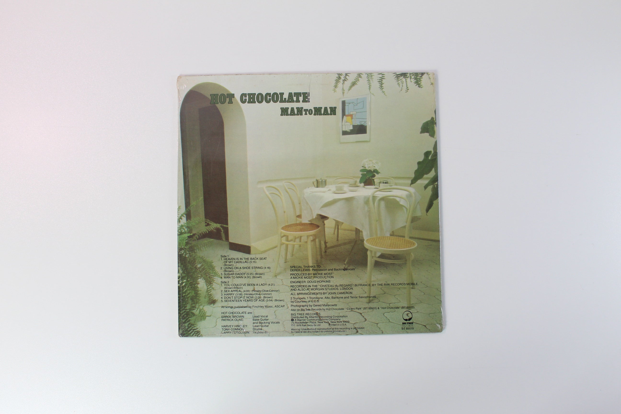 Hot Chocolate - Man To Man on Big Tree Records Sealed