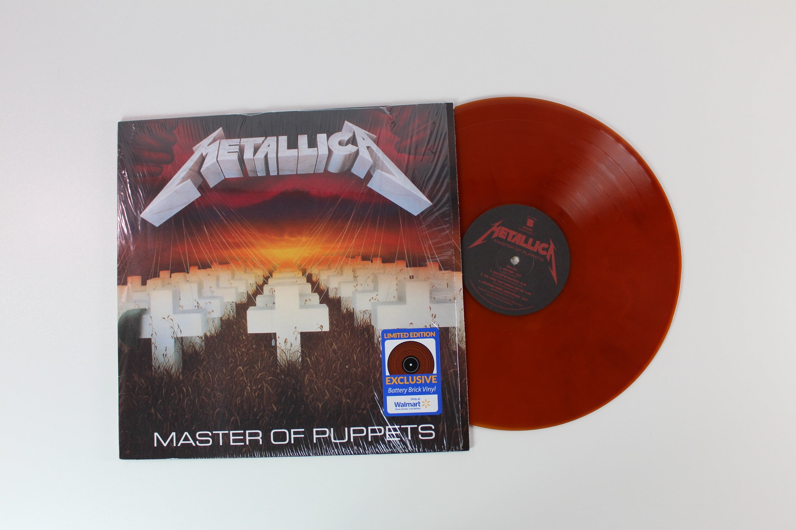 Metallica - Master Of Puppets on Blackened - Battery Brick Colored Vinyl