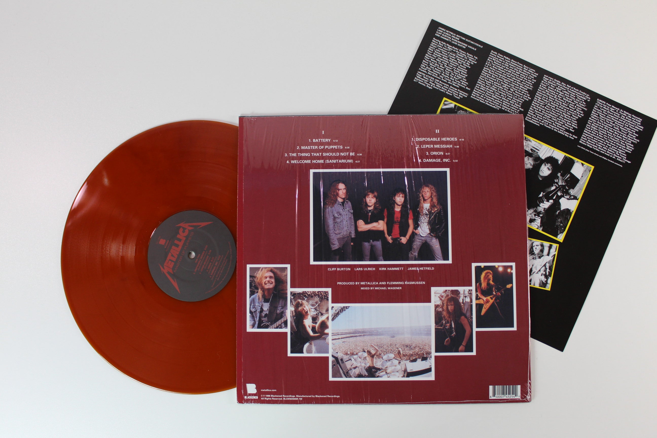 Metallica - Master Of Puppets on Blackened - Battery Brick Colored Vinyl