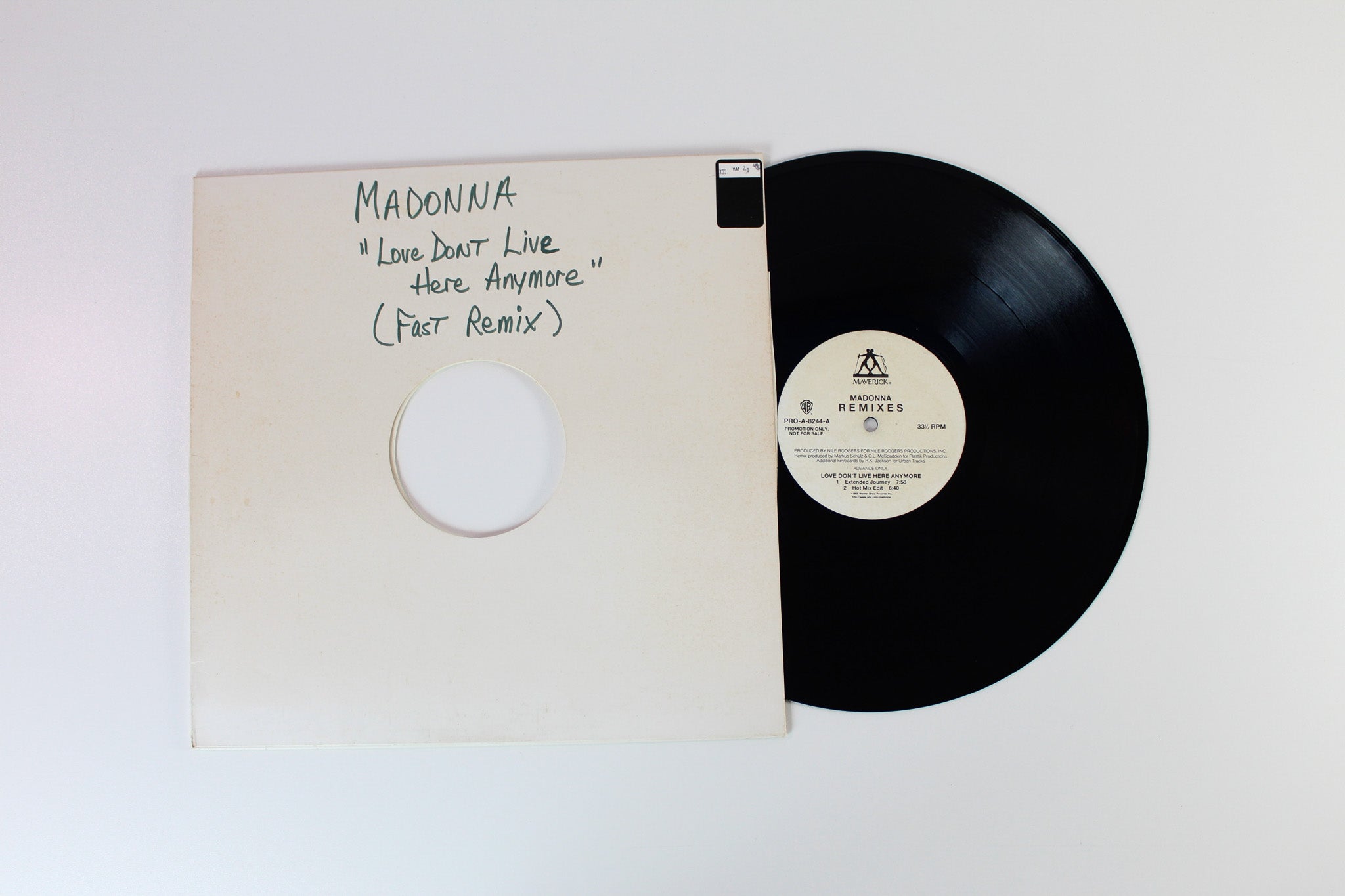Madonna - Love Don't Live Here Anymore - Remixes on Maverick / Warner Bros. Records - Promo 12" Single