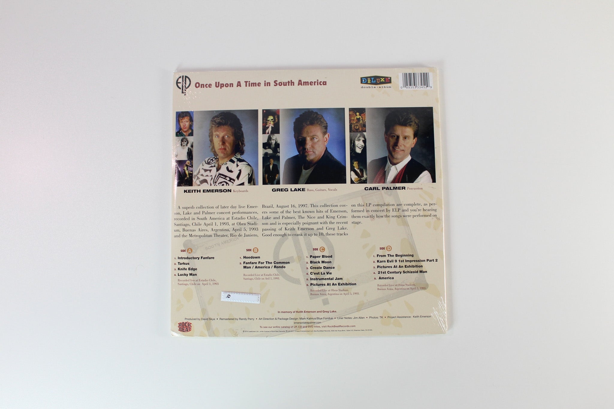 Emerson, Lake & Palmer - Once Upon A Time In South America on RockBeat Records - Sealed