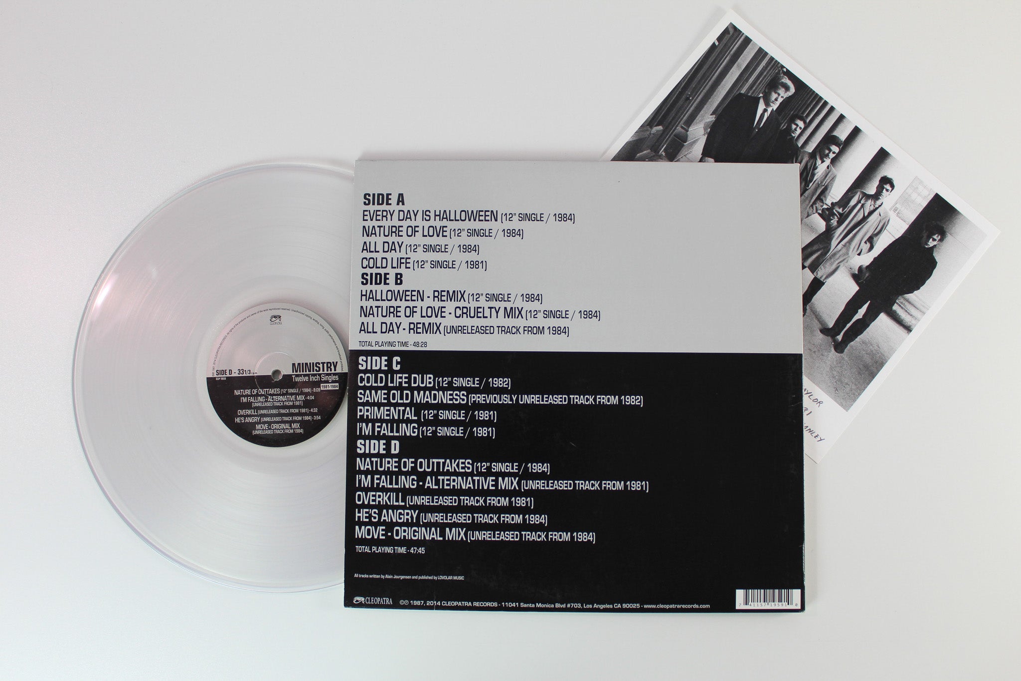 Ministry - Twelve Inch Singles (1981-1984) on Cleopatra - Clear Vinyl