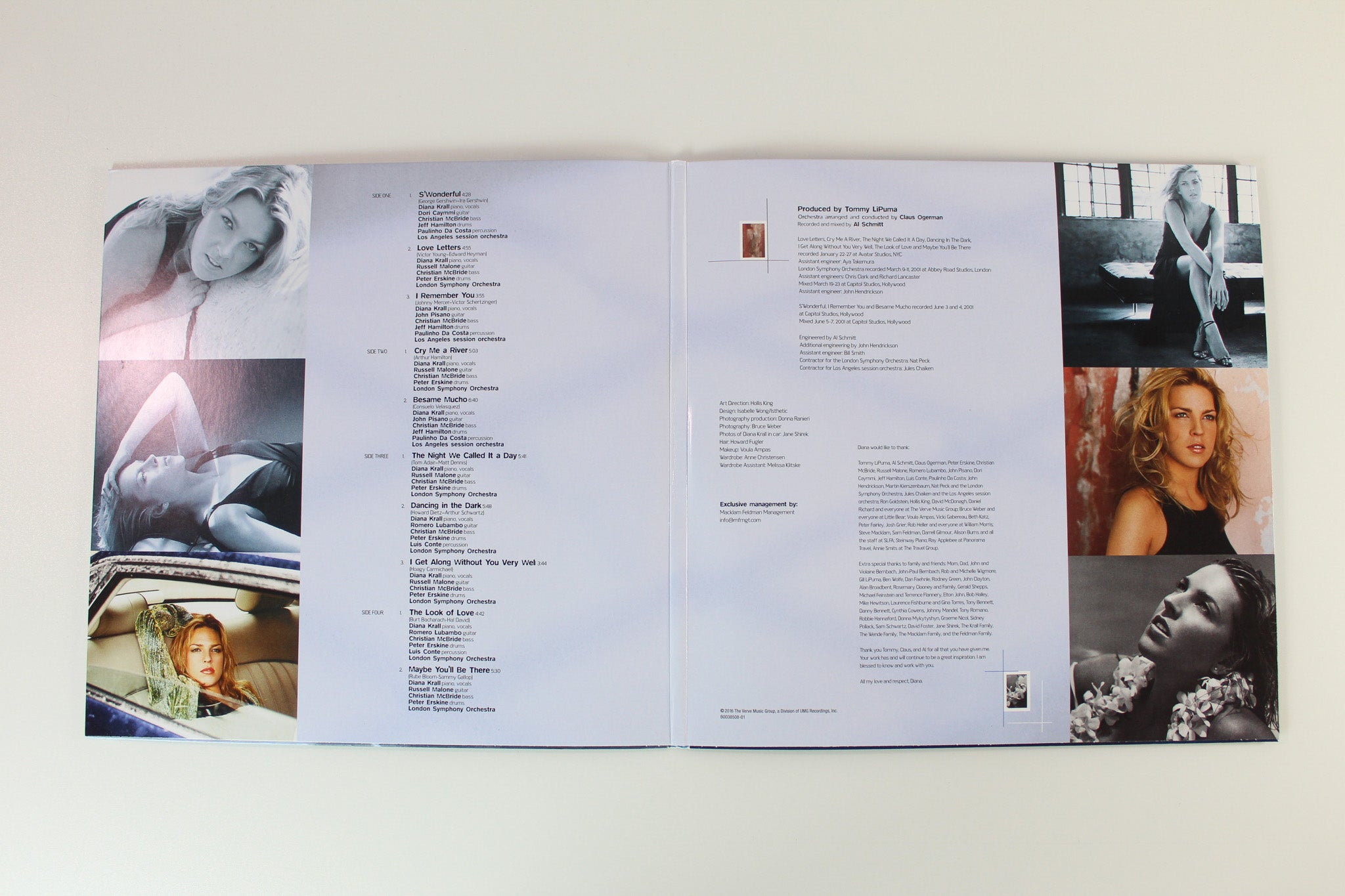 Diana Krall - The Look Of Love on Verve Records / UMe - Baby Blue Vinyl