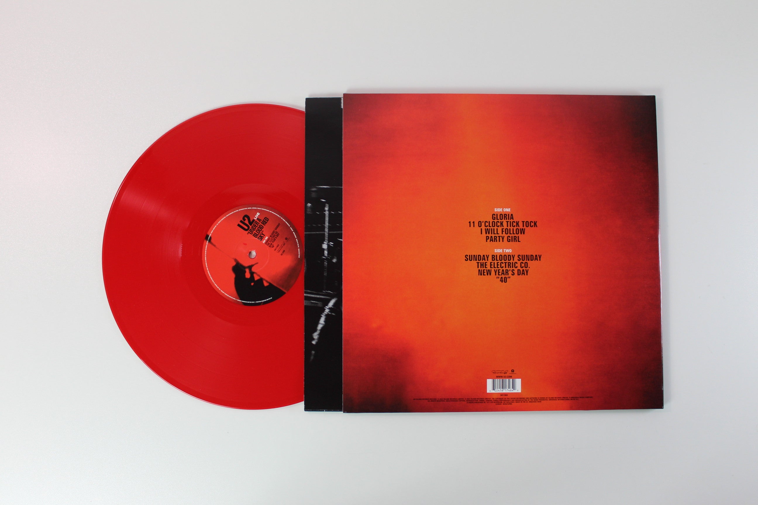 U2 - Live Under A Blood Red Sky RSD Red Vinyl Reissue on Island Records
