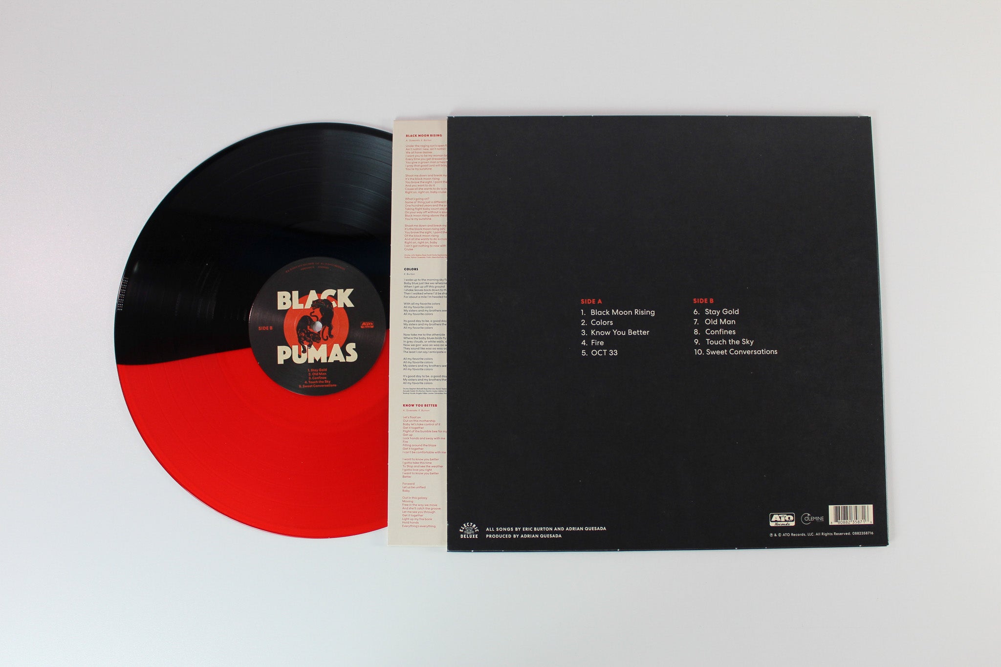 Black Pumas - Black Pumas on ATO Records / Colemine - Red & Black Split