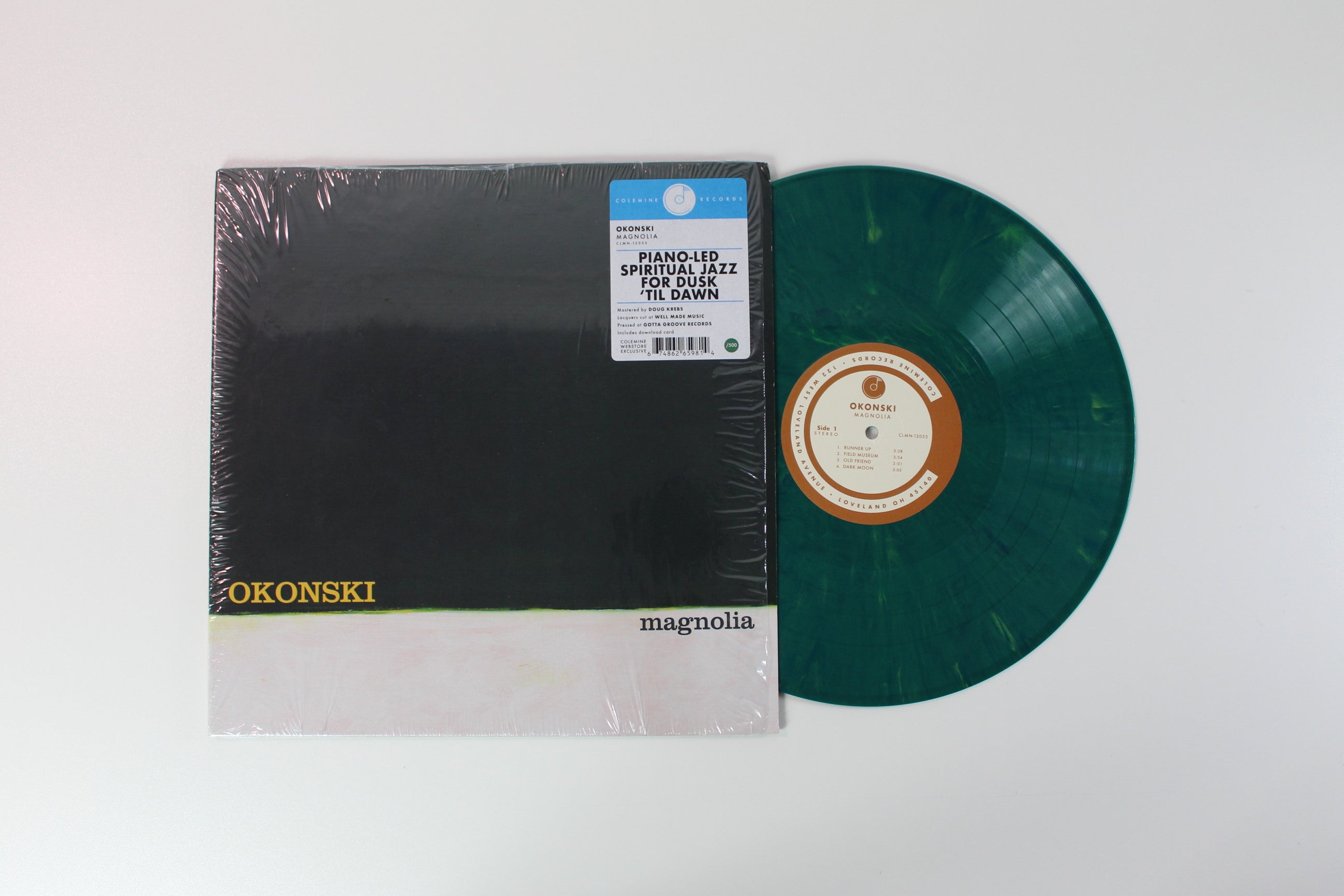 Okonski - Magnolia Ltd. Green Marble Vinyl on Colemine Records