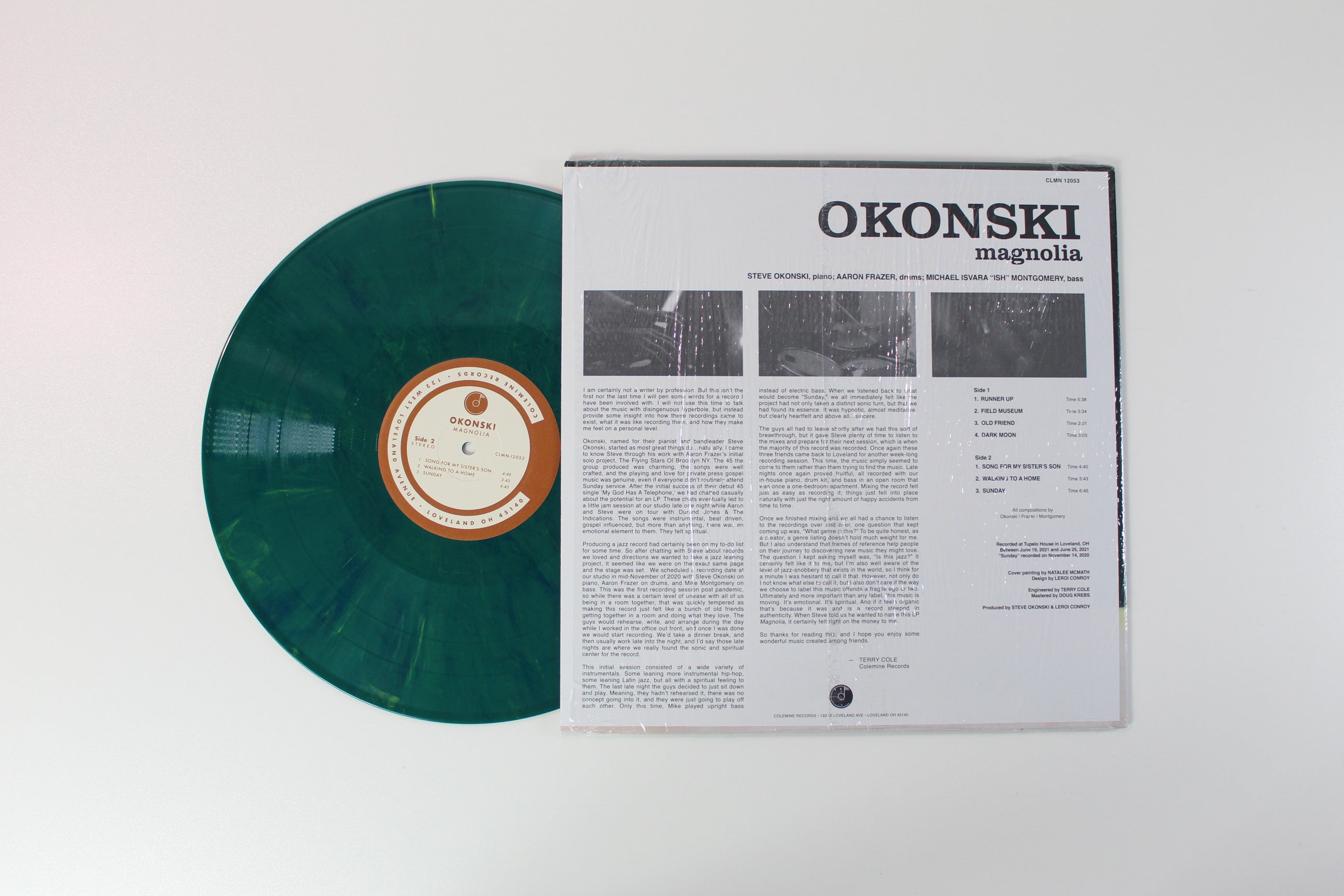 Okonski - Magnolia Ltd. Green Marble Vinyl on Colemine Records
