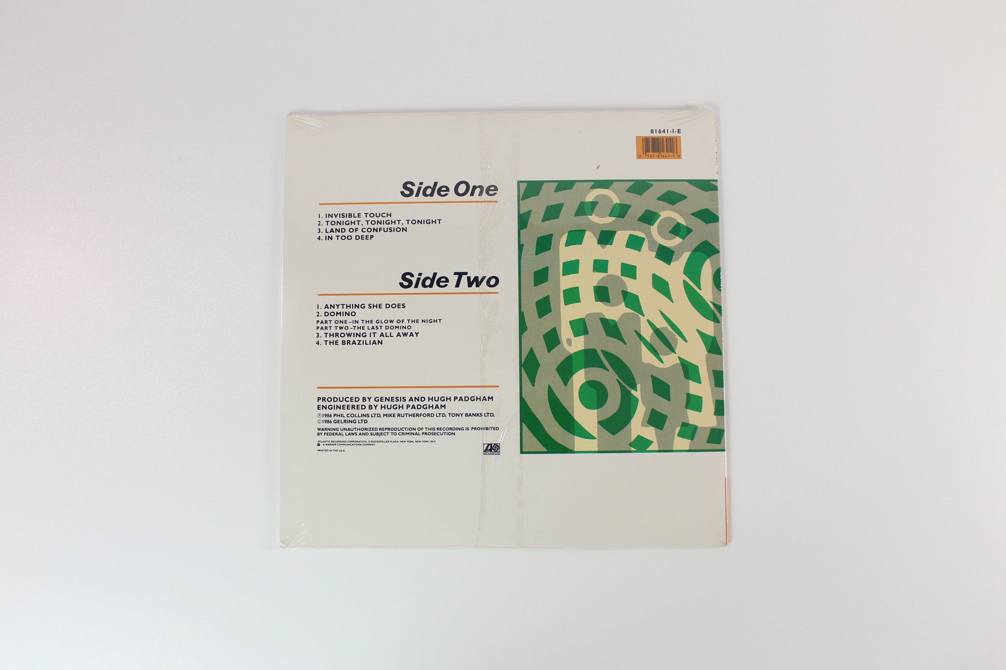 Genesis - Invisible Touch on Atlantic - Sealed