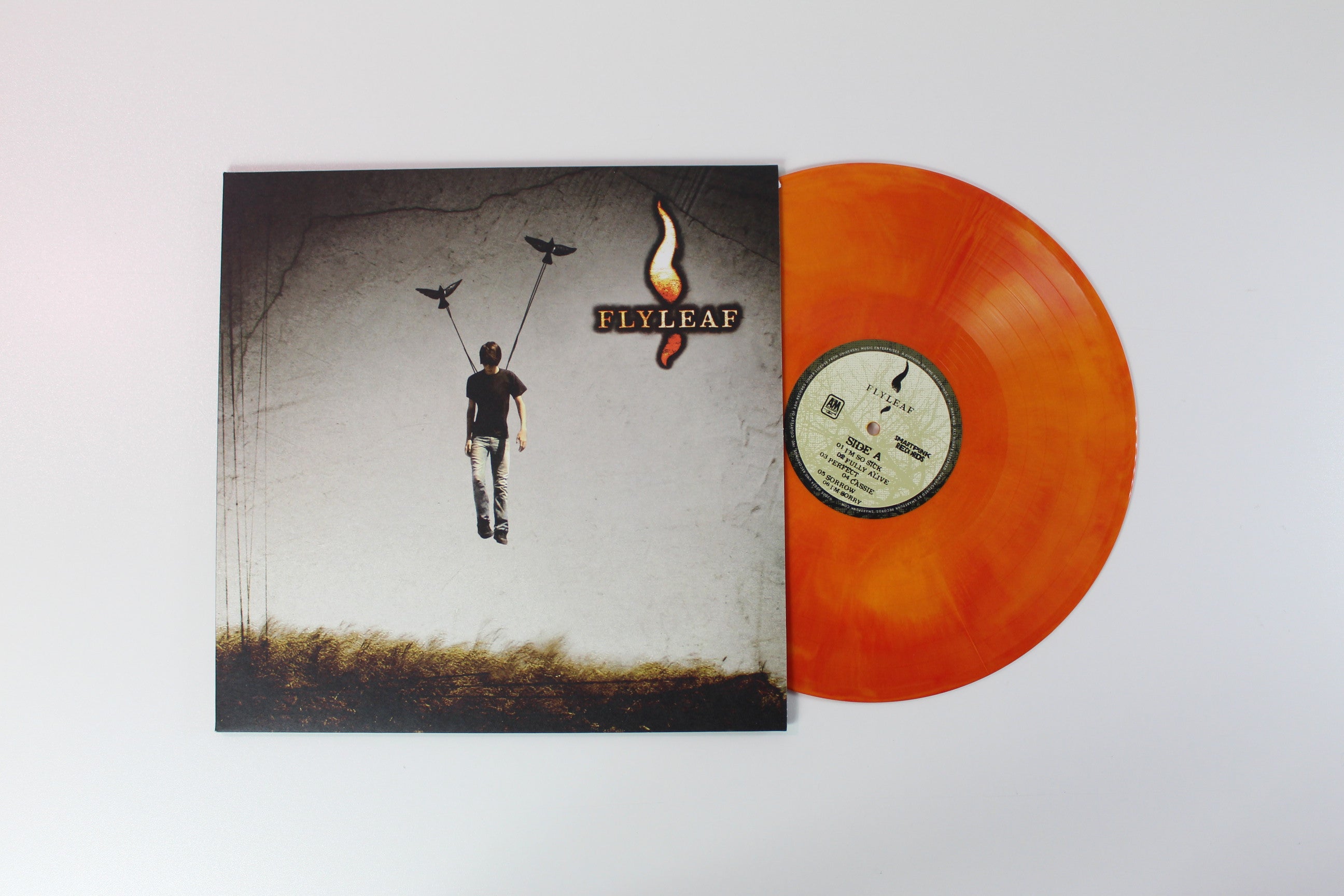 Flyleaf - Flyleaf Ltd. Red & Yellow Galaxy Vinyl on Smartpunk Records