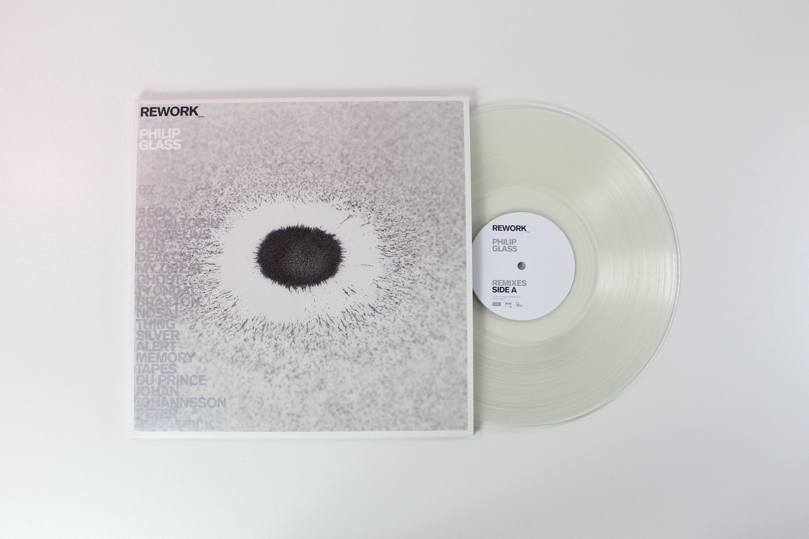 Philip Glass - REWORK_Philip Glass Remixed Ltd. Clear Vinyl on Orange Mountain Music