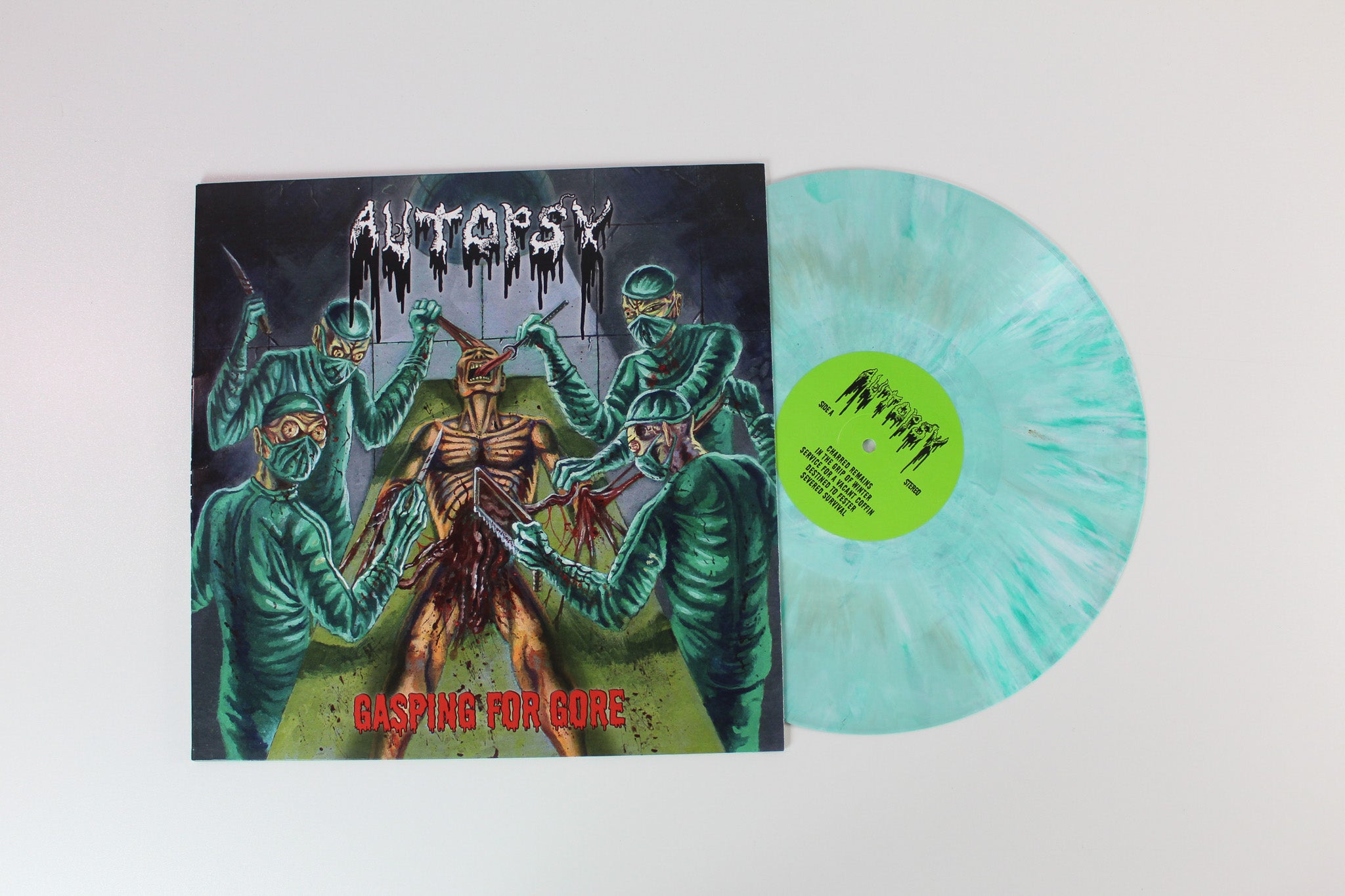Autopsy - Gasping For Gore on Reek Of Death Records - Unofficial marbled vinyl