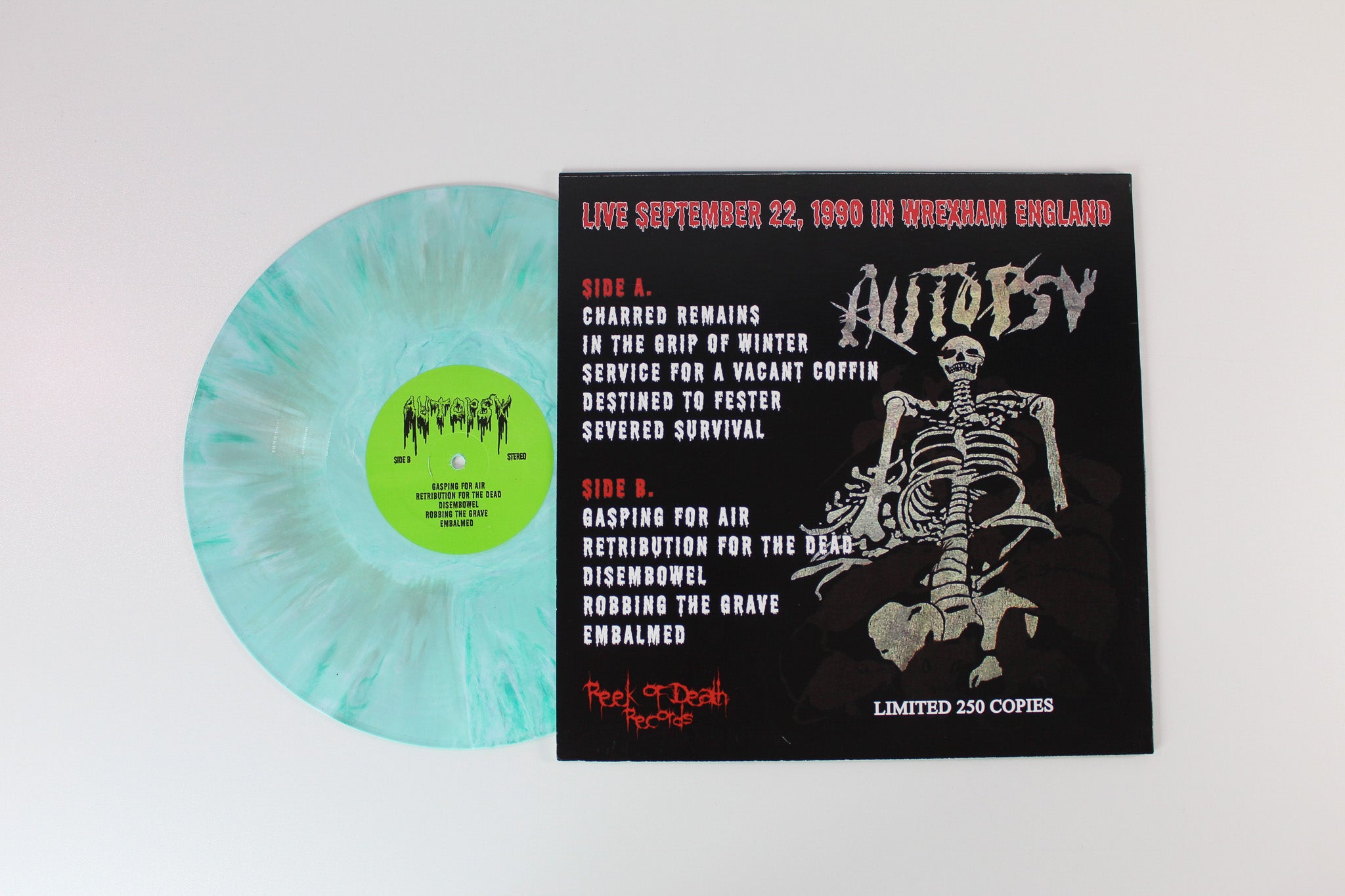Autopsy - Gasping For Gore on Reek Of Death Records - Unofficial marbled vinyl