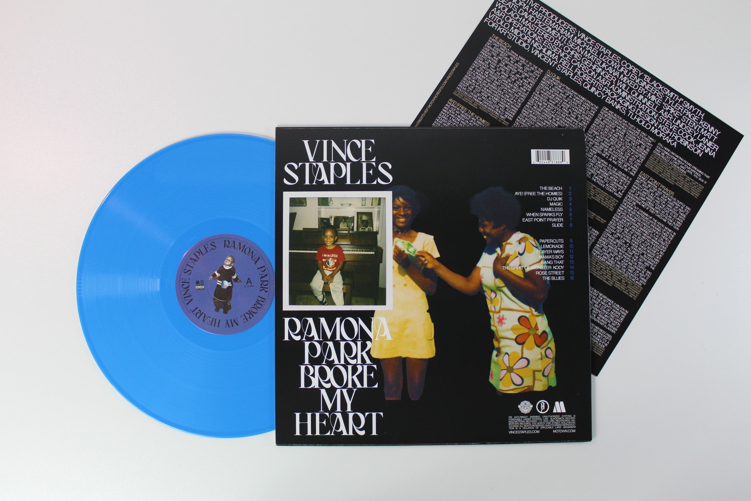 Vince Staples - Ramona Park Broke My Heart Blue Vinyl on Blacksmith Recordings