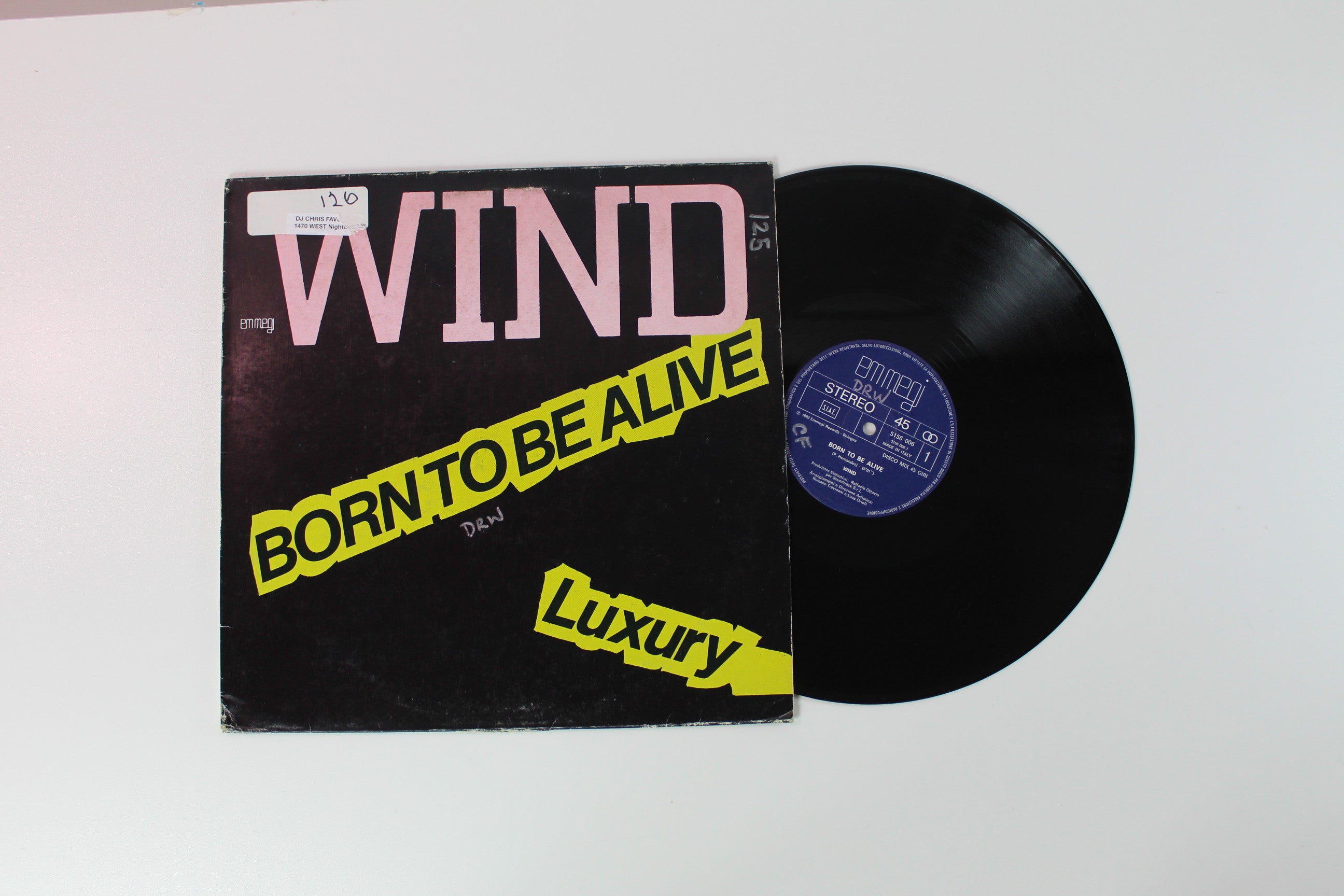 Wind - Born To Be Alive 12-inch on Emmegi Records