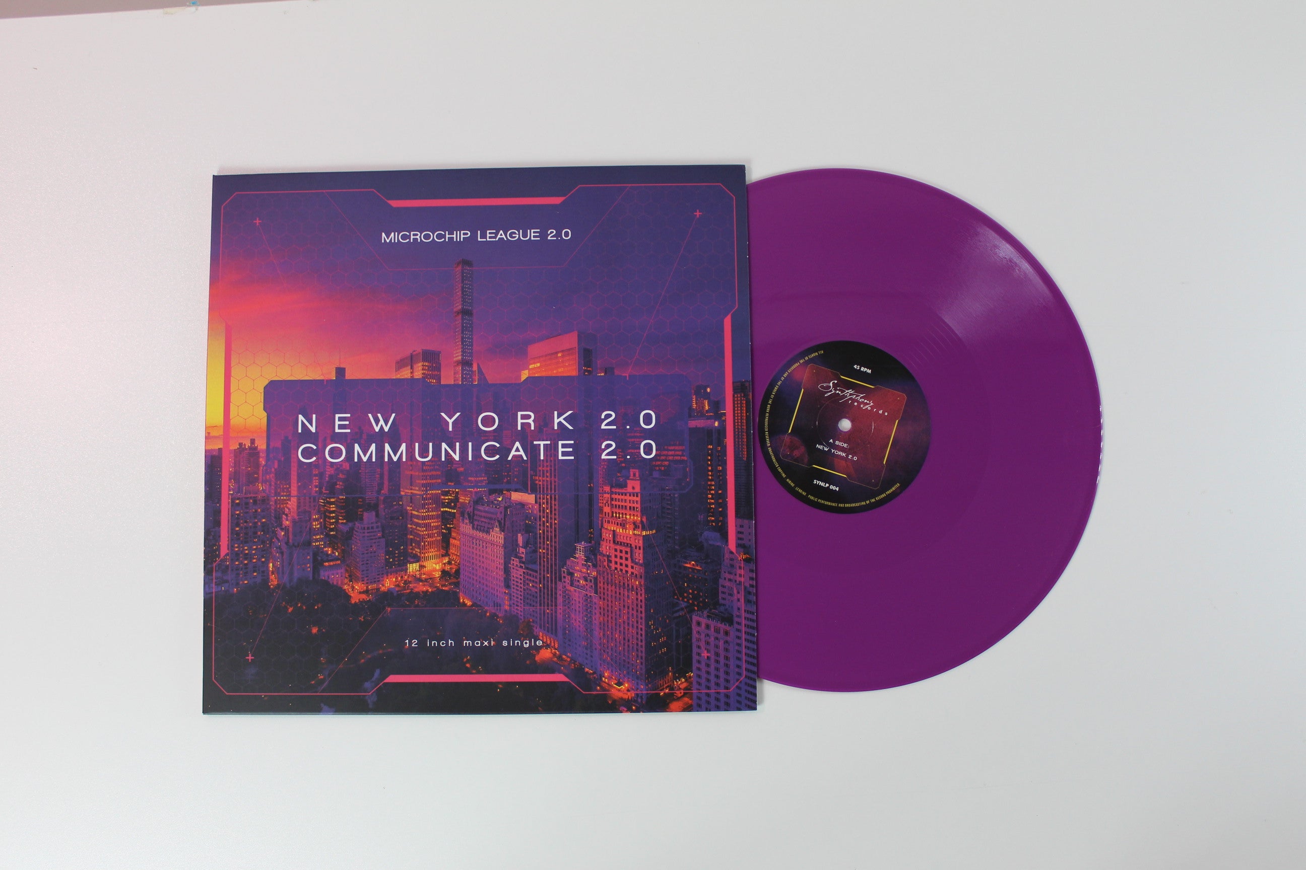 Microchip League 2.0 - New York 2.0 12-inch Ltd. Purple Vinyl on Synthphony Records