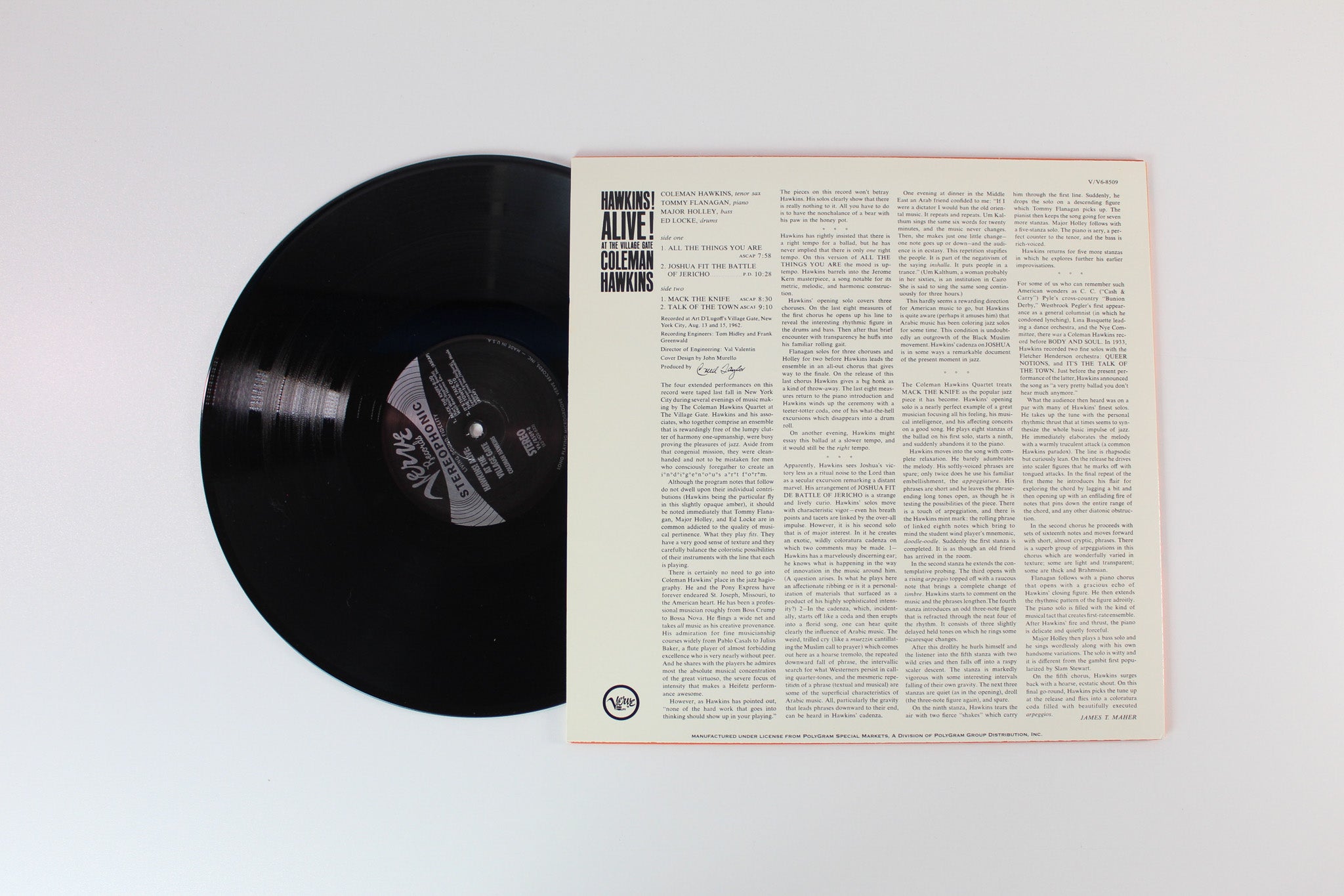 Coleman Hawkins - Hawkins! Alive! At The Village Gate on Classic Records