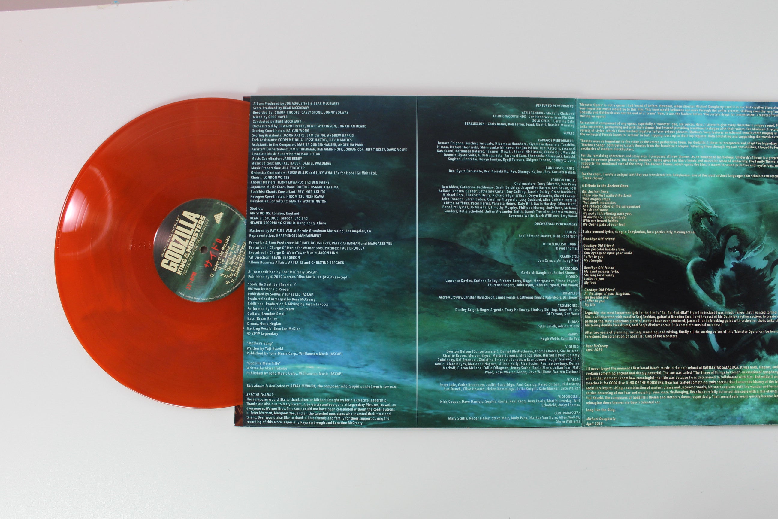 Bear McCreary - Godzilla: King Of The Monsters (Original Motion Picture Soundtrack) Ltd. Kaiju Variant on Waxwork Records