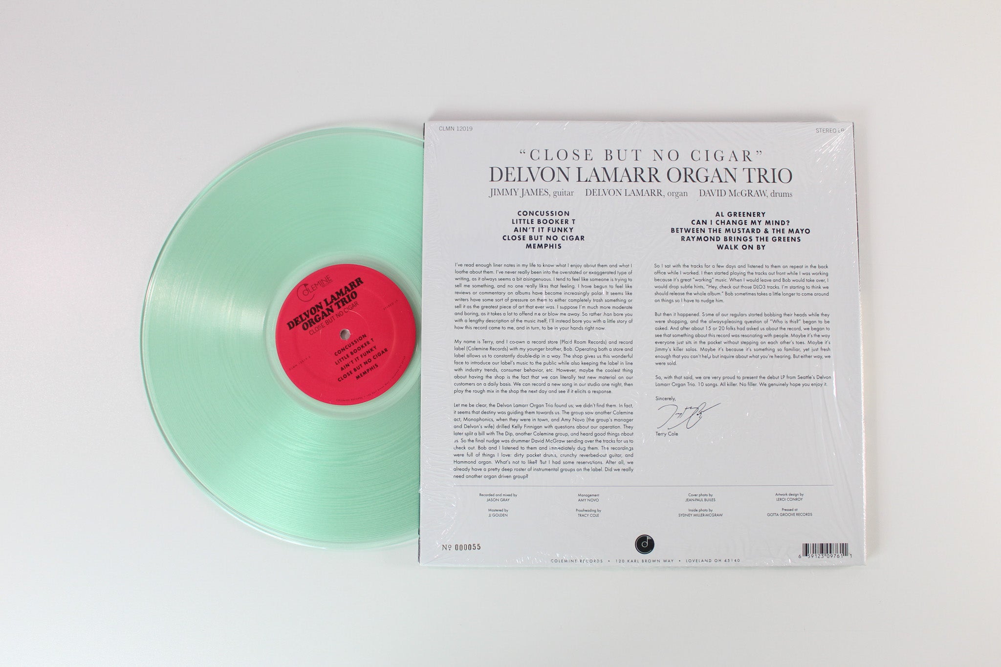 Delvon Lamarr Organ Trio - Close But No Cigar on Colemine Records - Coke Bottle Clear Vinyl