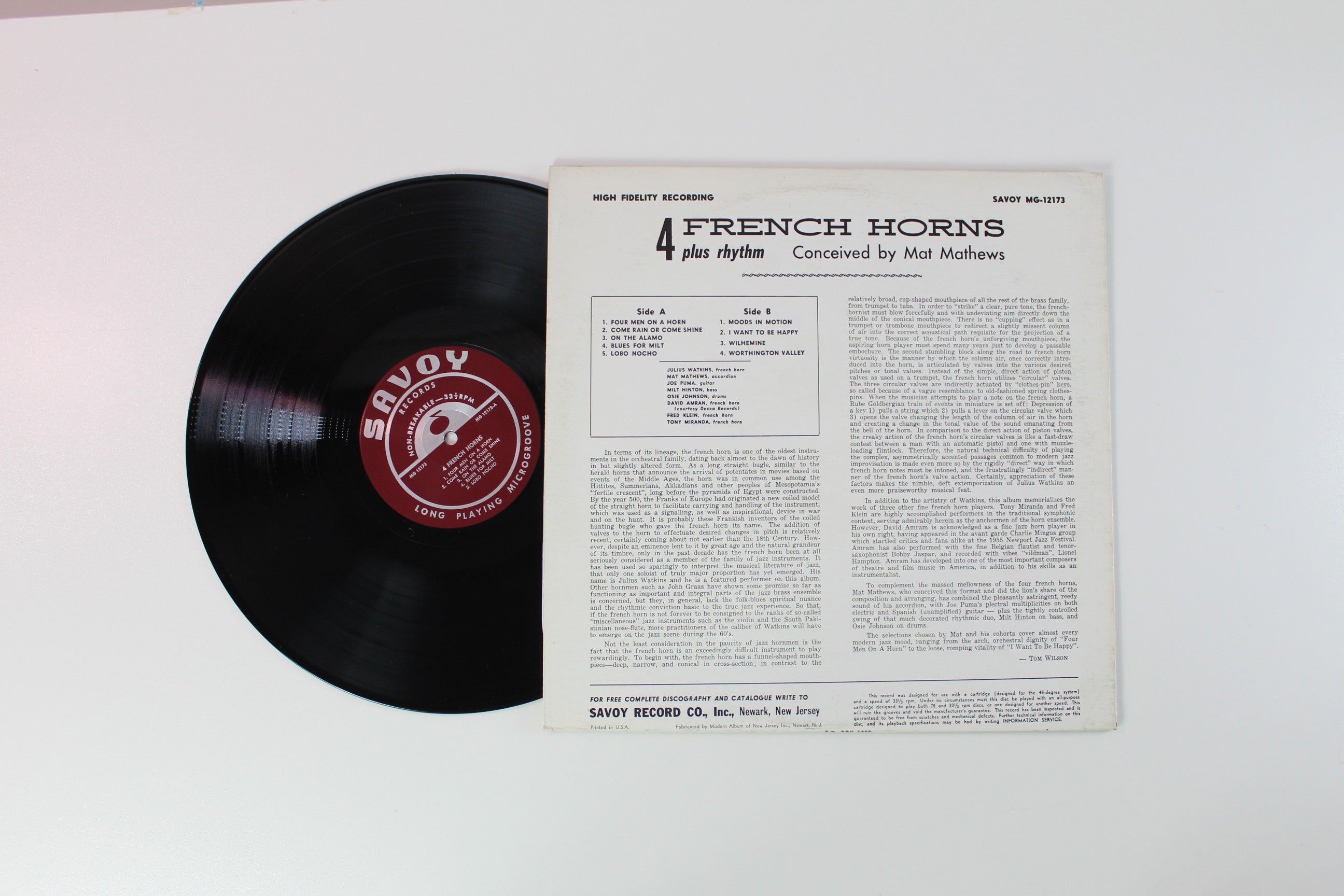 Mat Mathews - 4 French Horns Plus Rhythm on Savoy