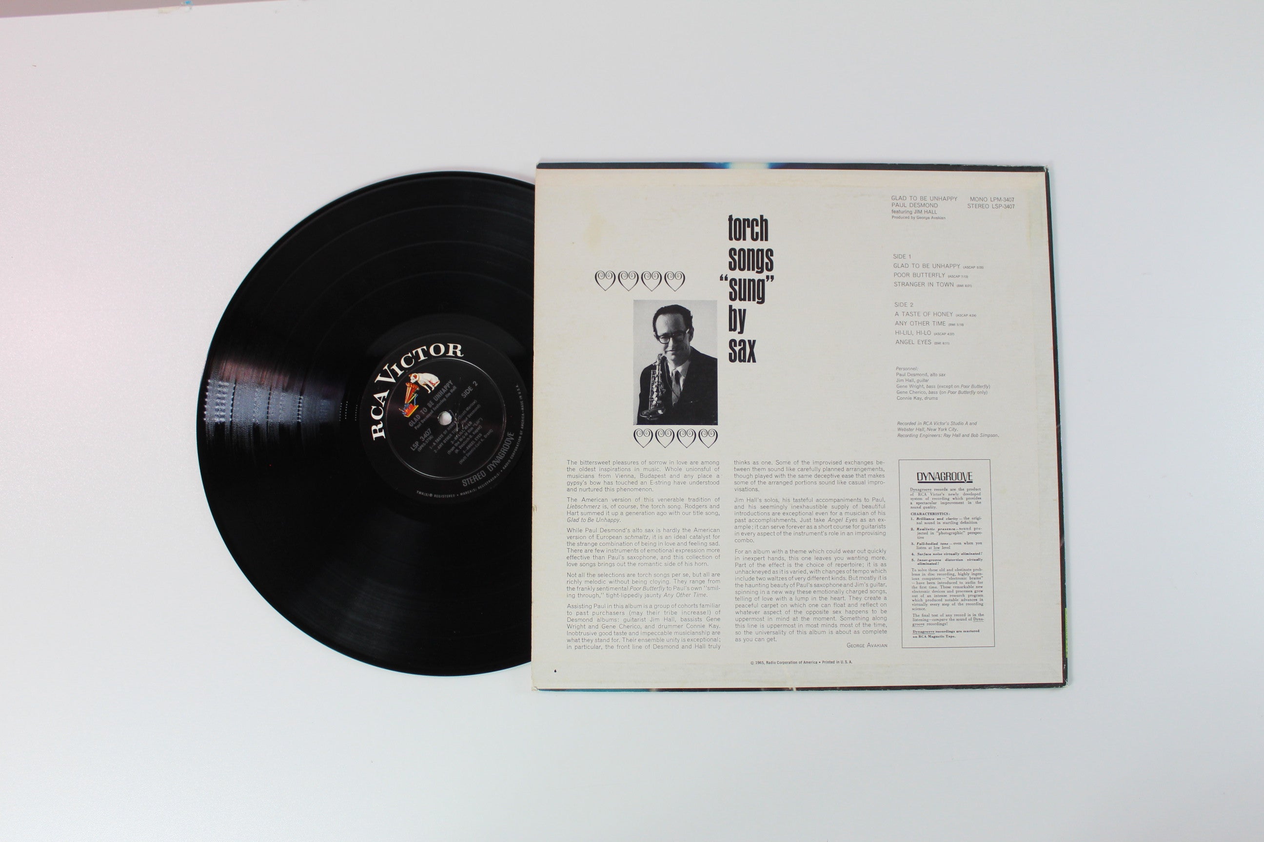 Paul Desmond - Glad To Be Unhappy on RCA Victor