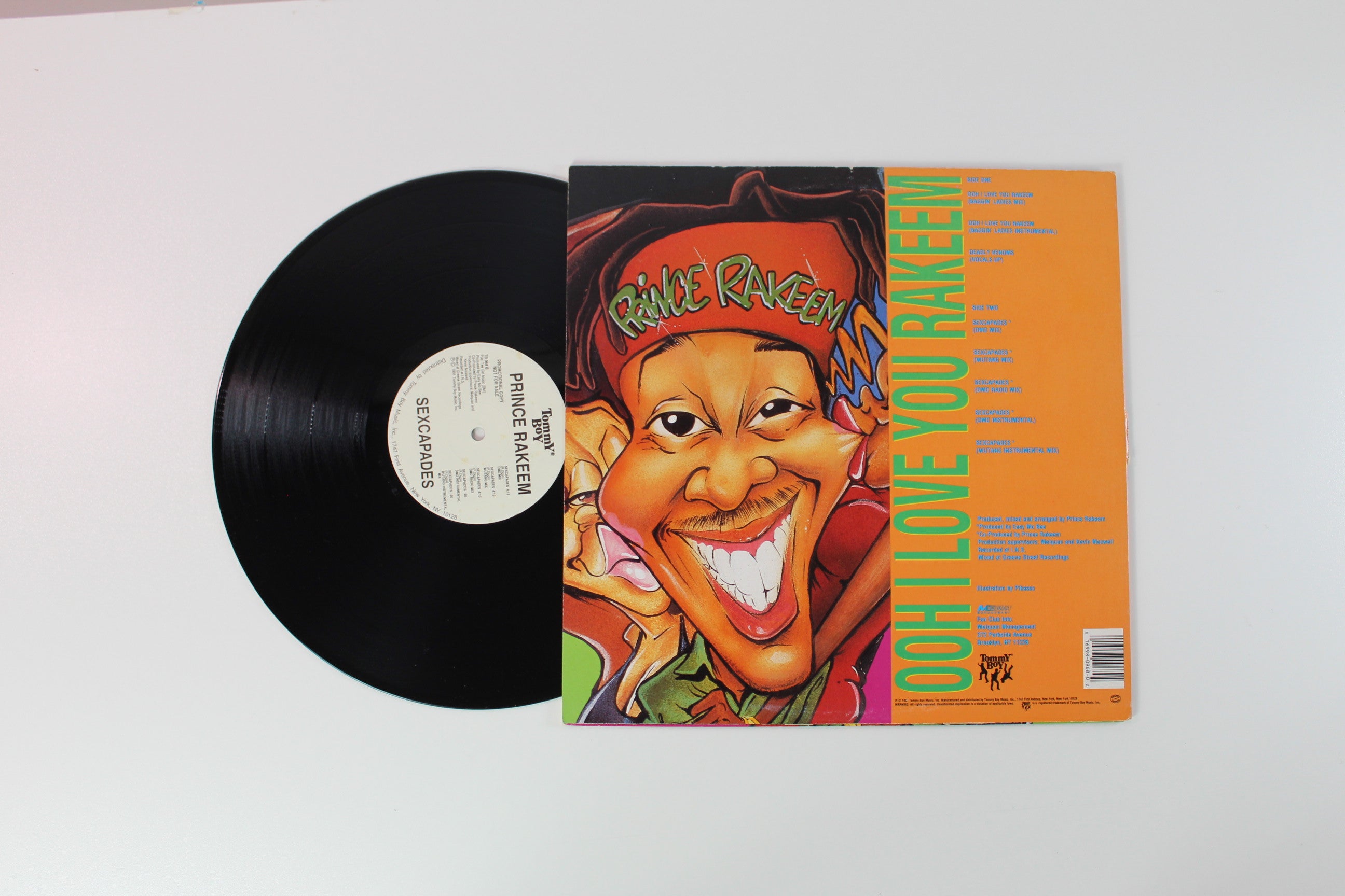Prince Rakeem - Ooh I Love You Rakeem / Sexcapades 12-inch Promo on Tommy Boy