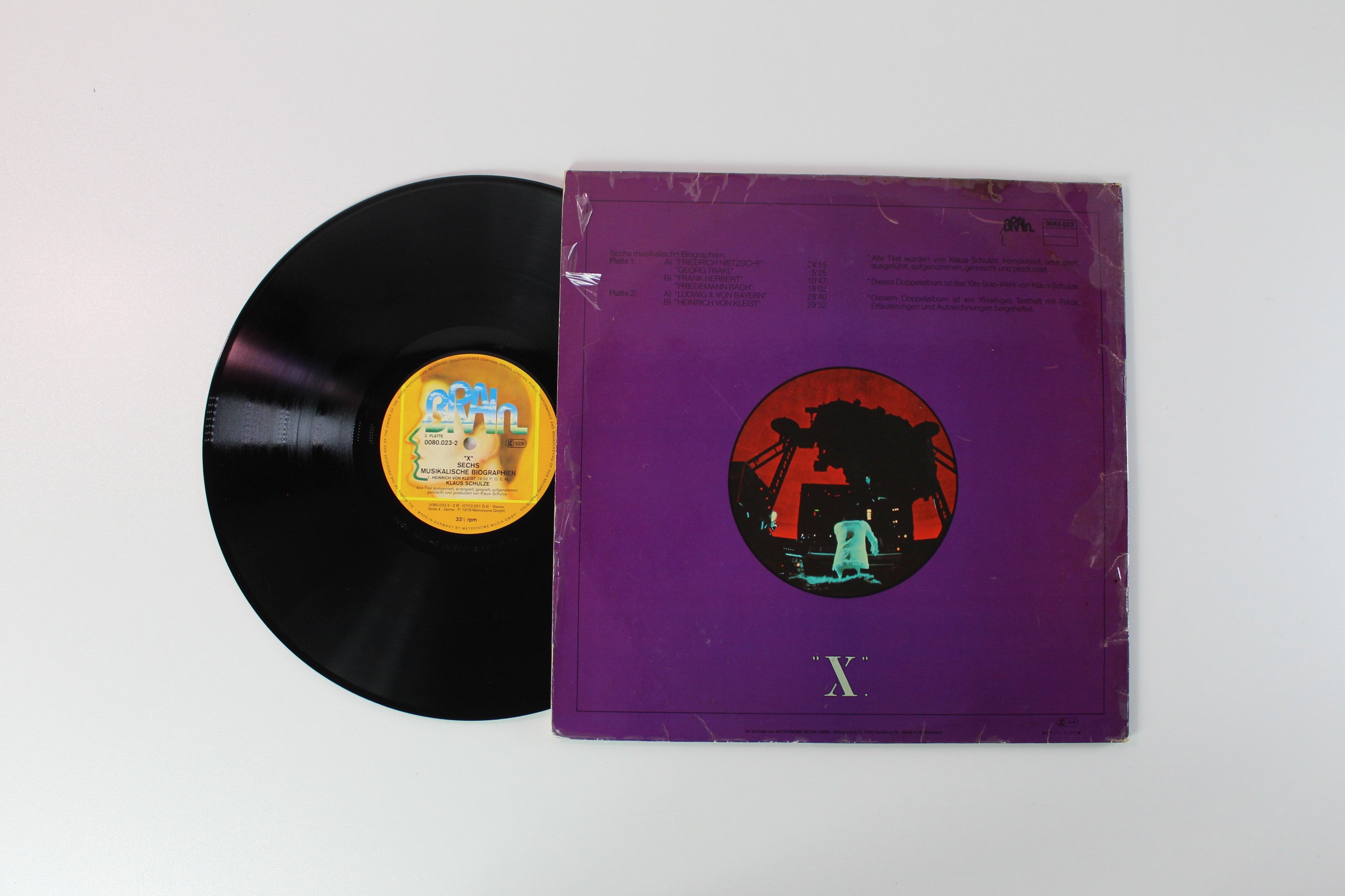 Klaus Schulze - "X" on Brain German Press