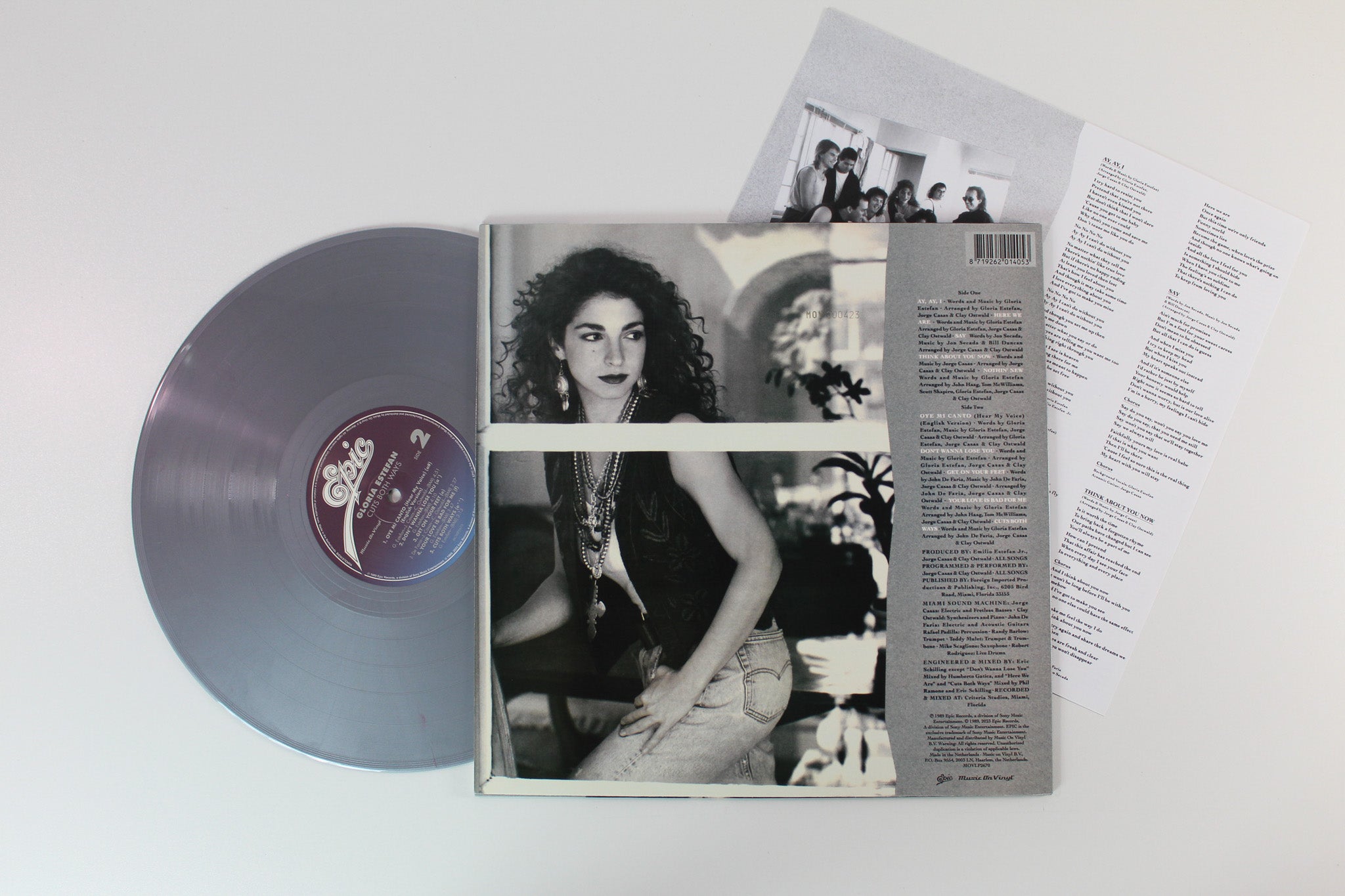 Gloria Estefan - Cuts Both Ways on Epic Music on Vinyl Ltd Silver Vinyl Reissue