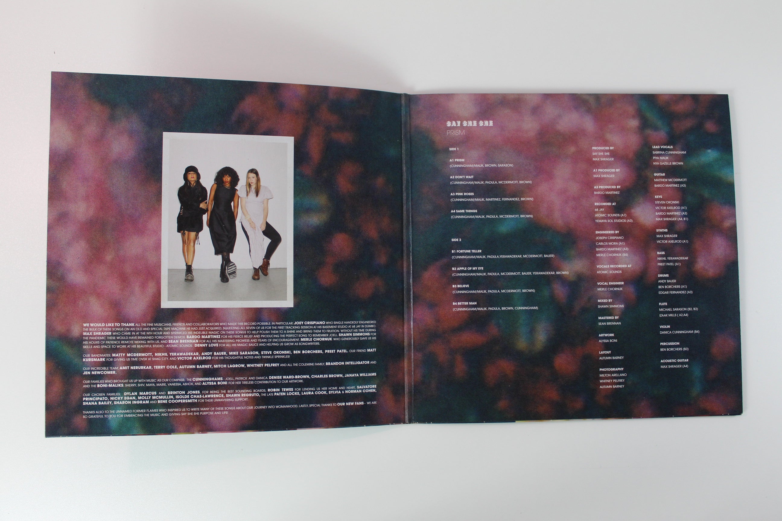 Say She She - Prism on Karma Chief Records Ltd Natural Swirl Vinyl