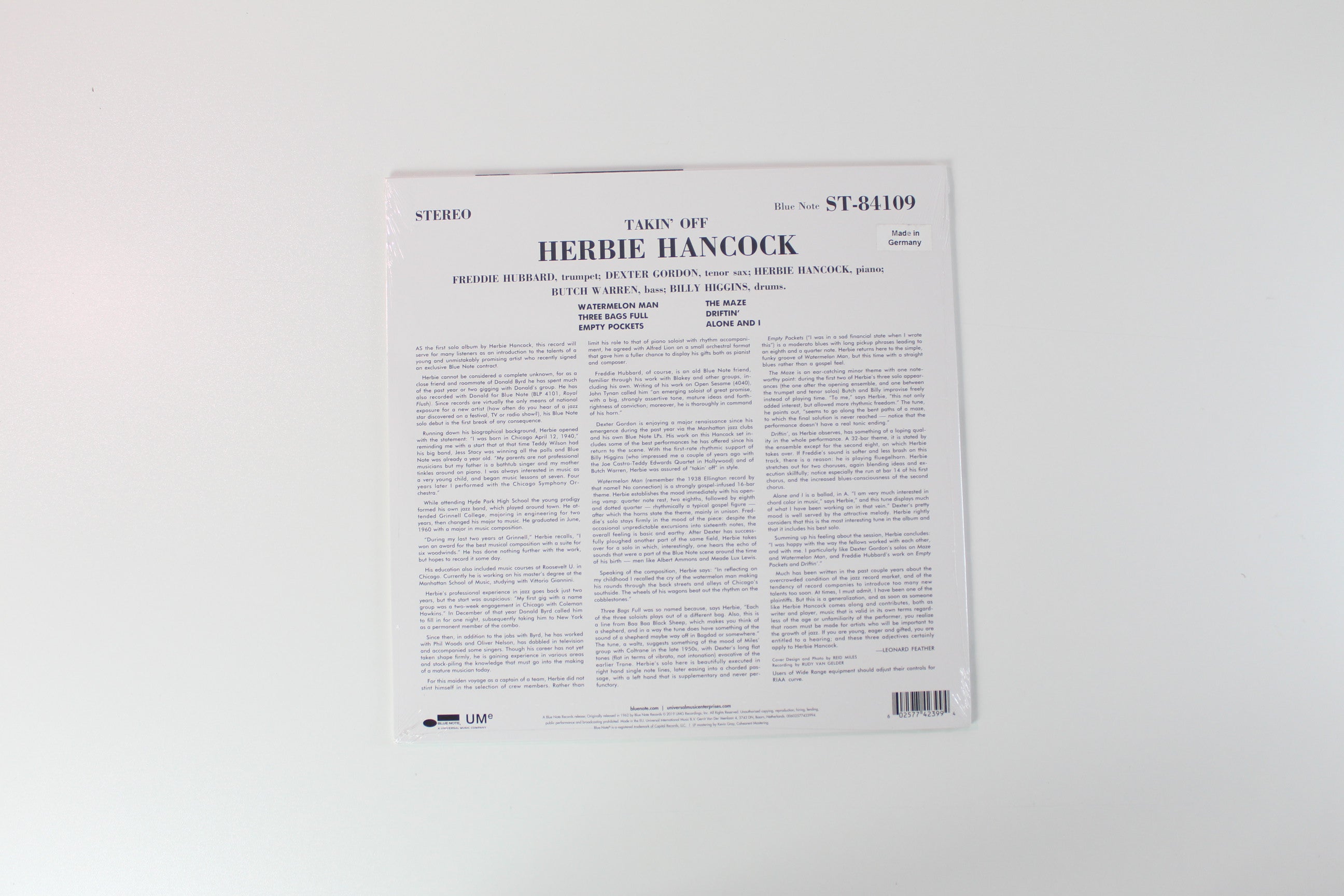 Herbie Hancock - Takin' Off on Blue Note 80 Vinyl Reissue Series Sealed