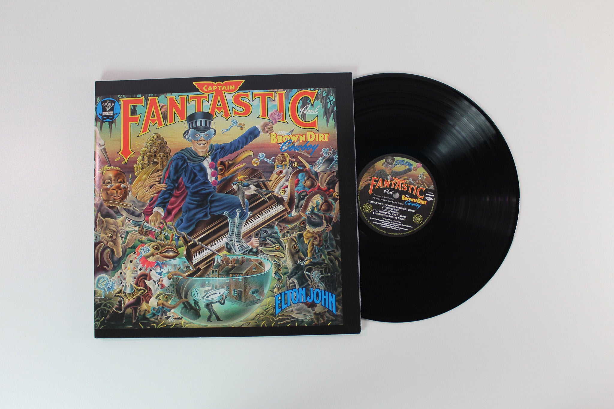 Elton John - Captain Fantastic And The Brown Dirt Cowboy on Mercury DJM Reissue